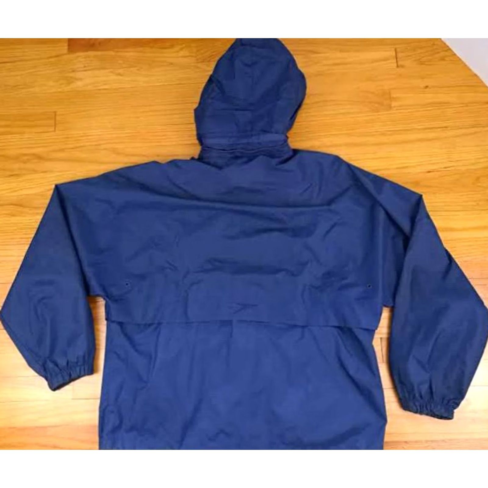 Speedo VINTAGE Speedo Jacket Windbreaker Full Zip Nylon 2XL Blue Mens Classic 1980s Size US XXL / EU 58 / 5 - 4 Thumbnail