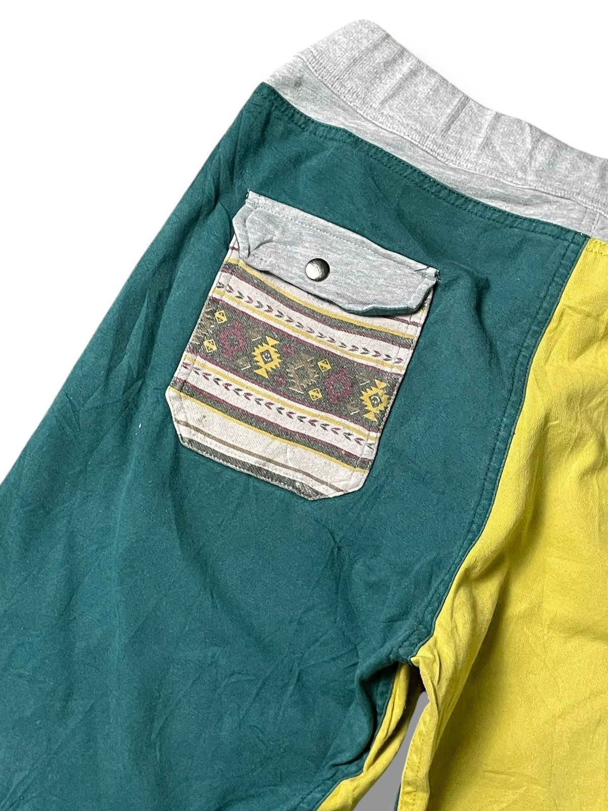 Designer × Japanese Brand UP Start Brand Colourblock Shorts (65) Size US 34 / EU 50 - 15 Thumbnail