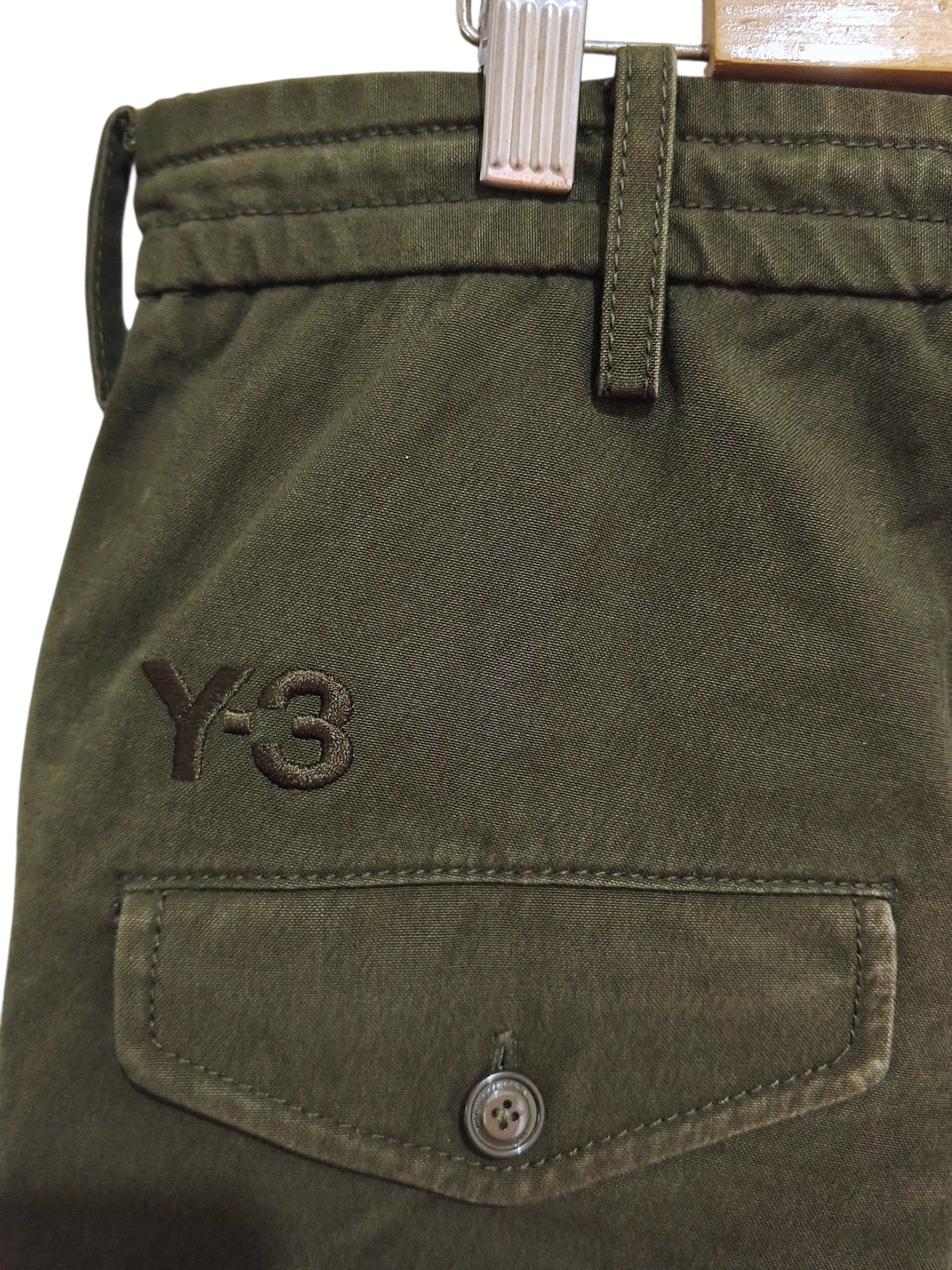 Yohji Yamamoto 🔥Archive 2008 Adidas Y-3 Olive Military Cargo Pants Size US 34 / EU 50 - 12 Thumbnail