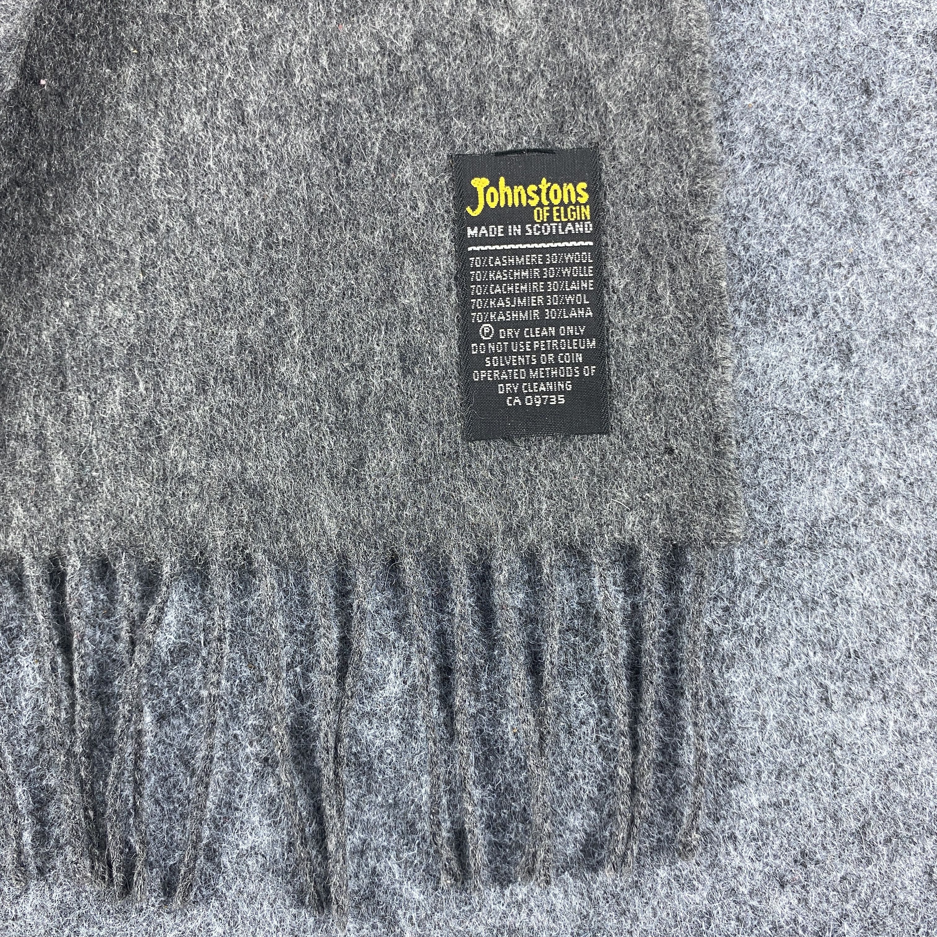 Johnstons Of Elgin × Vintage Johnstons of Elgin Scarf # Muffler # Neckwear # D338 Size ONE SIZE - 2 Thumbnail