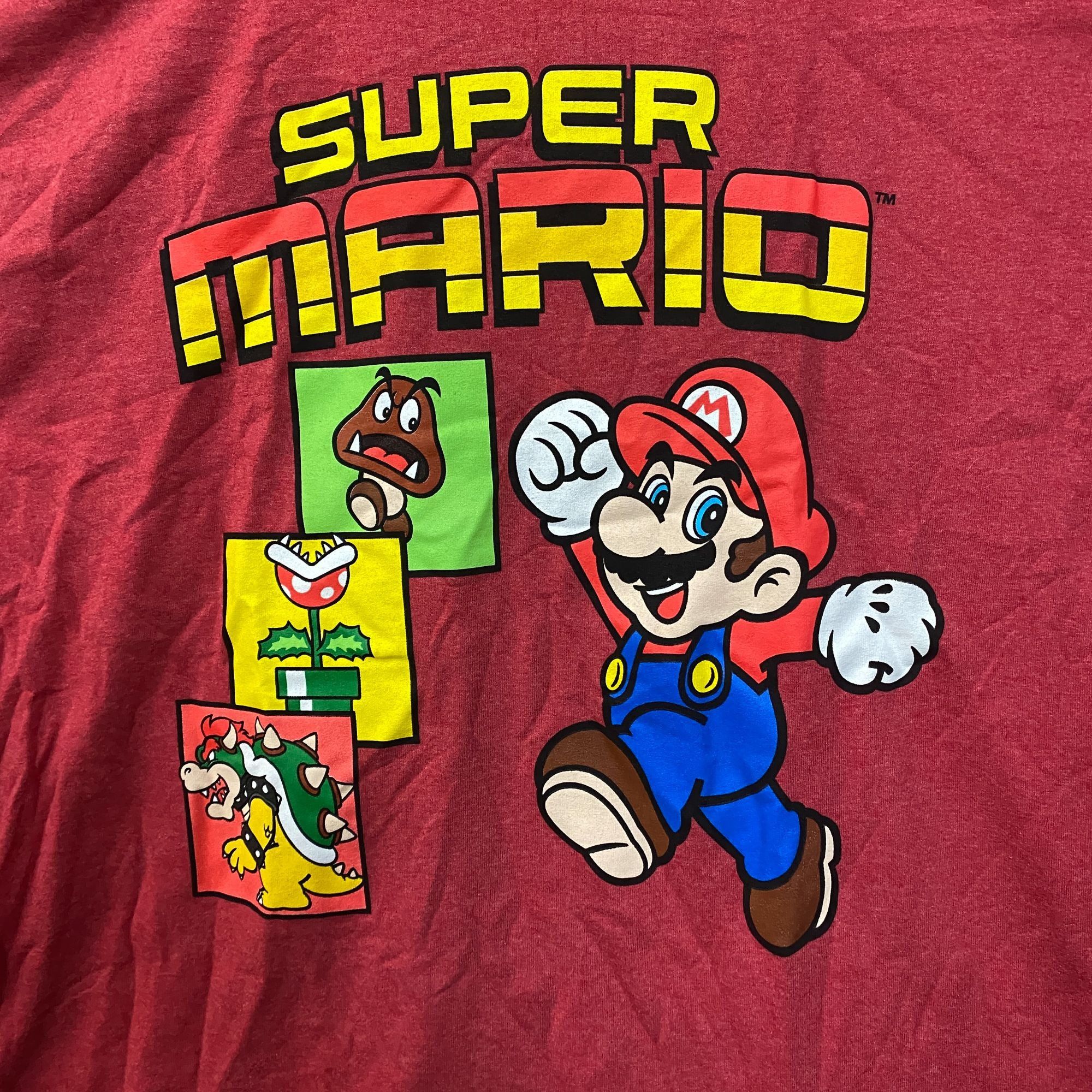 Nintendo Super Mario Bros Adventure Video Game Red T-Shirt 2XL Size US XXL / EU 58 / 5 - 2 Thumbnail
