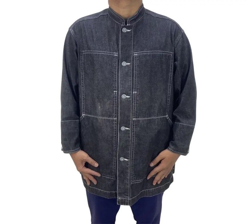 Issey Miyake Issey Miyake Soft Denim Loose Workwear Worker Style Jacket Size US M / EU 48-50 / 2 - 3 Thumbnail