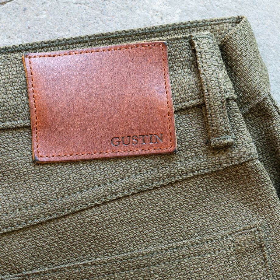 Gustin RARE #315 Japan Army Basket Weave Straight Cut Size US 33 - 2 Thumbnail
