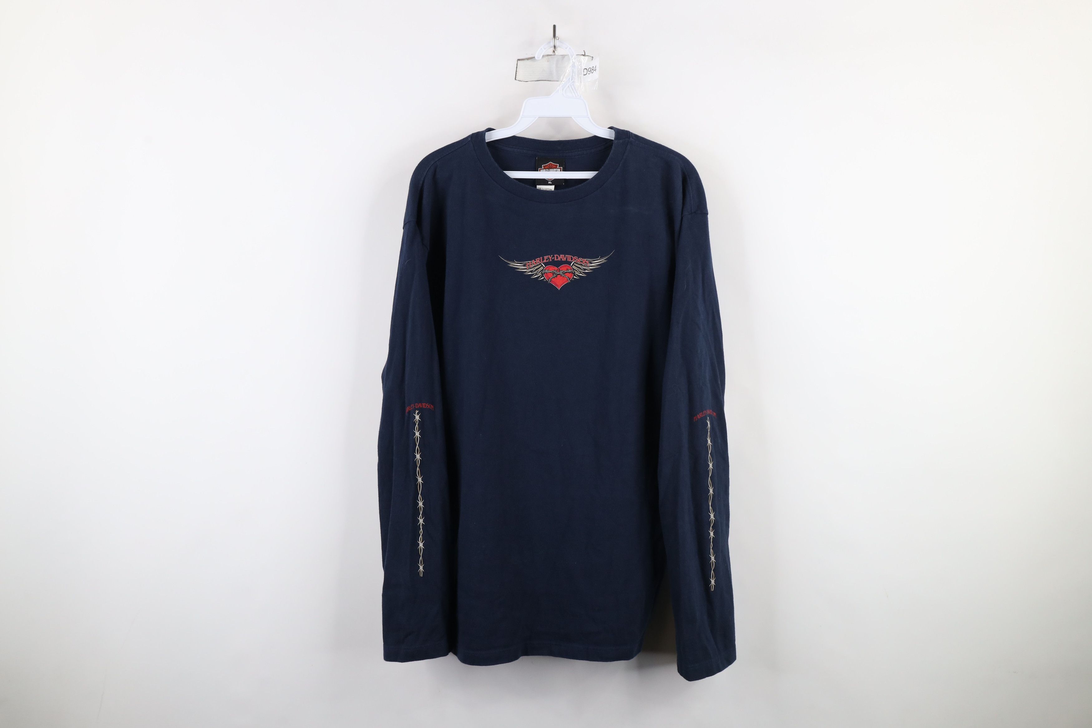 Harley Davidson × Vintage Vintage Y2K 2003 Harley Davidson Tribal T-Shirt Blue USA Size XL / US 12-14 / IT 48-50 - 1 Thumbnail