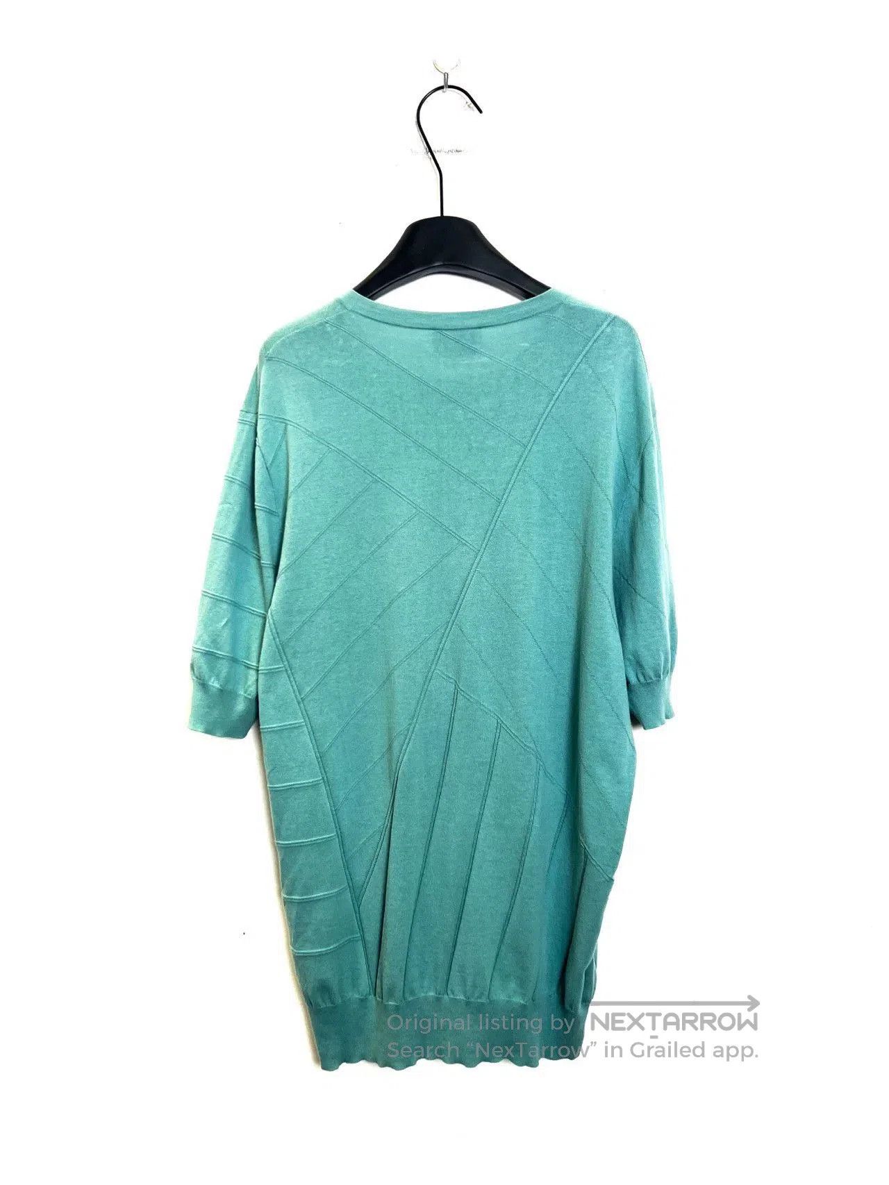 Hermes Hermès Green Knit Stripe Short Sleeve. Size XL / US 12-14 / IT 48-50 - 2 Thumbnail