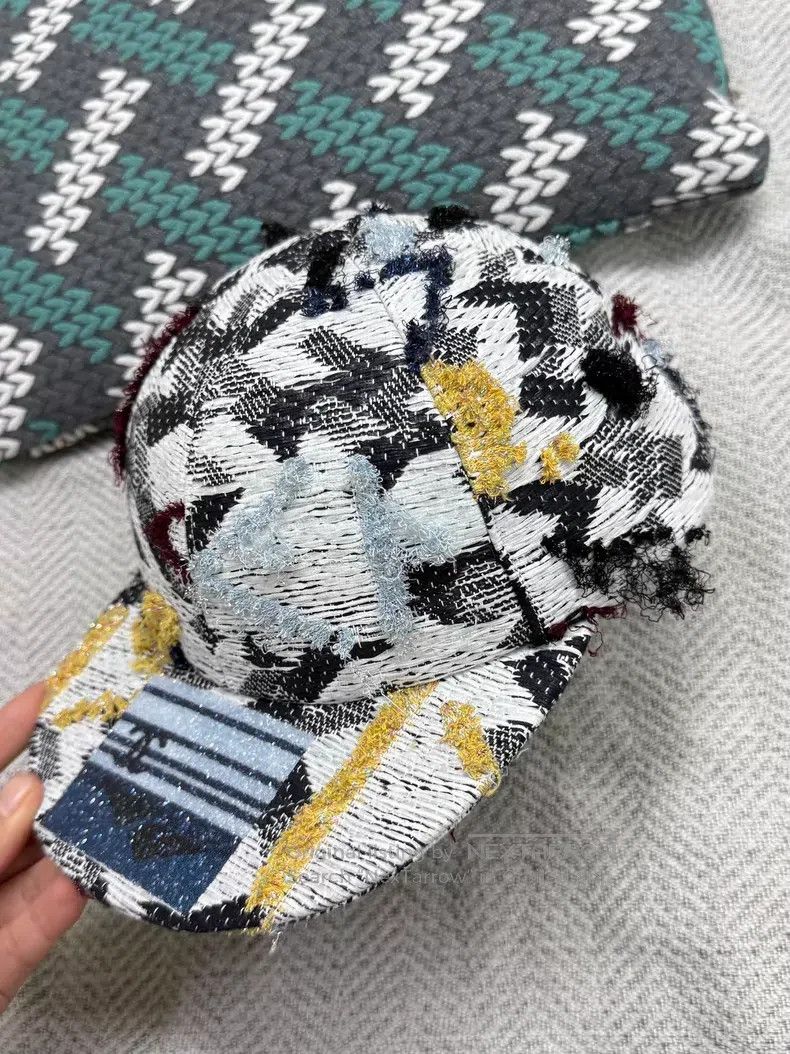 Chanel Chanel Rhinestone sequin tweed baseball cap Size ONE SIZE - 3 Thumbnail
