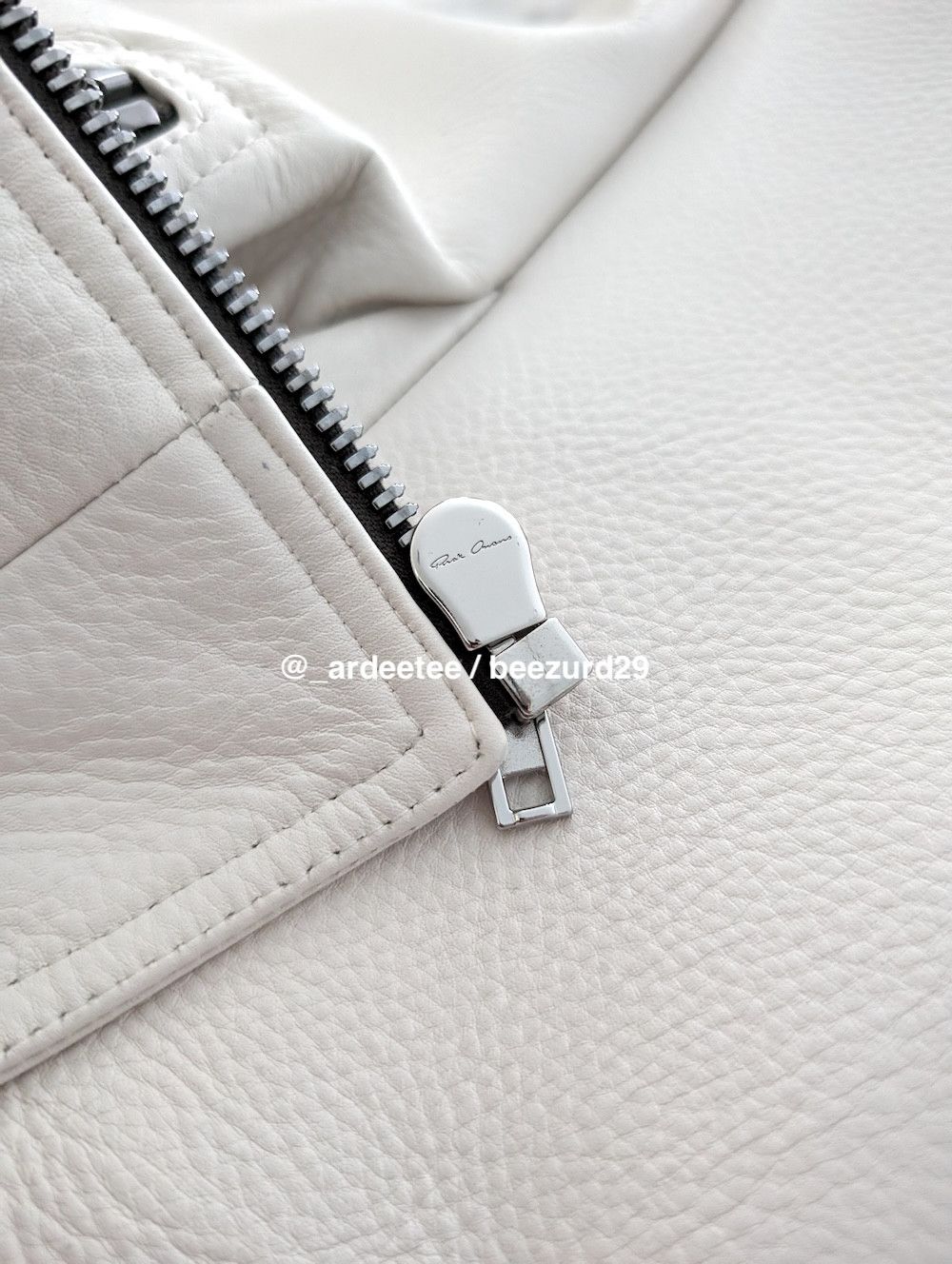 Rick Owens *NEW* RARE $5K RUNWAY KUNST BIKER LEATHER JACKET Size XS / US 0-2 / IT 36-38 - 9 Thumbnail