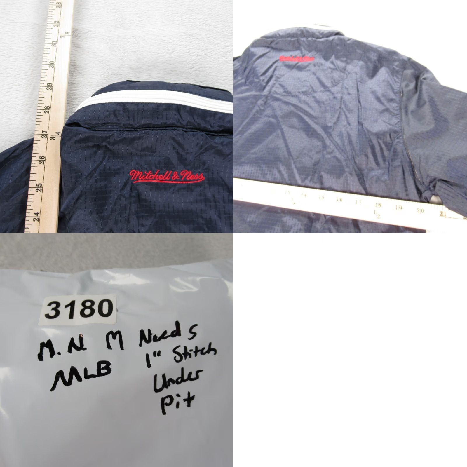 Mitchell & Ness Mitchell & Ness Boston Red Sox Jacket Mens S Blue Full Zip Windbreaker Size US S / EU 44-46 / 1 - 9 Thumbnail