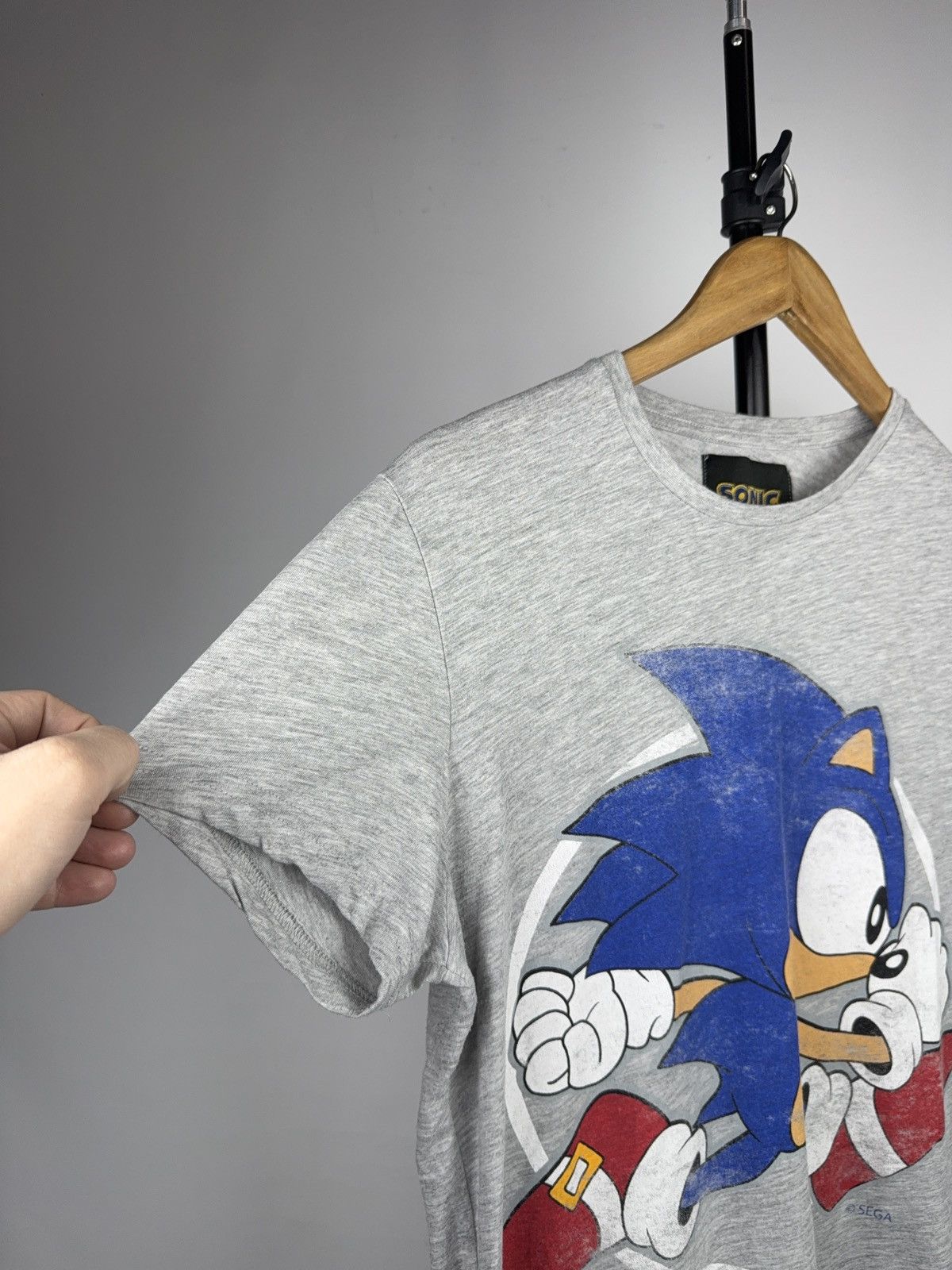 Vintage 2010s Sonic the Hedgehog Sega Graphic T-Shirt Grey Size M Size US M / EU 48-50 / 2 - 2 Thumbnail