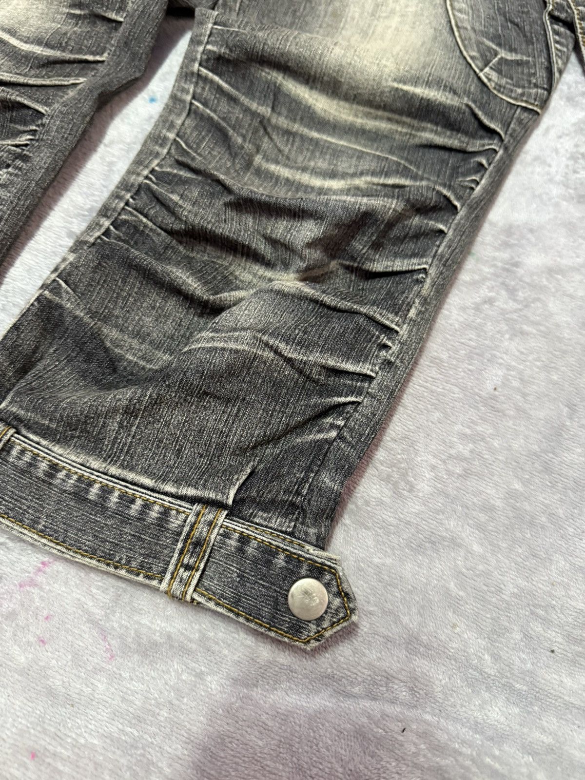 Hysteric Glamour × Japanese Brand Blue Jam Japan Bondage Claw Mark Jeans Short Size 27" / US 4 / IT 40 - 8 Thumbnail