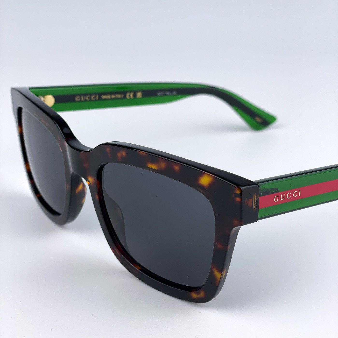 Gucci NEW GUCCI GG0001SN 003 Grey Square Unisex Sunglasses Size ONE SIZE - 6 Thumbnail