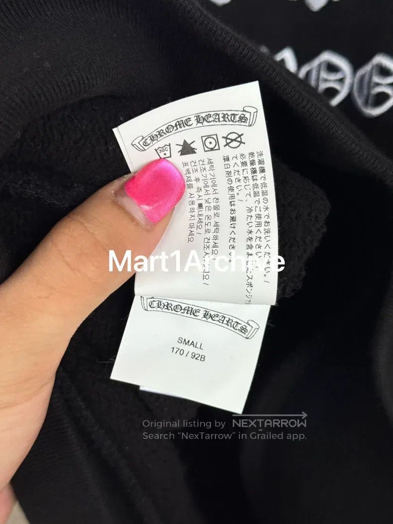 Chrome Hearts CHROME HEARTS Black Thirty Word Silver Medal Hoodie Size US S / EU 44-46 / 1 - 7 Thumbnail