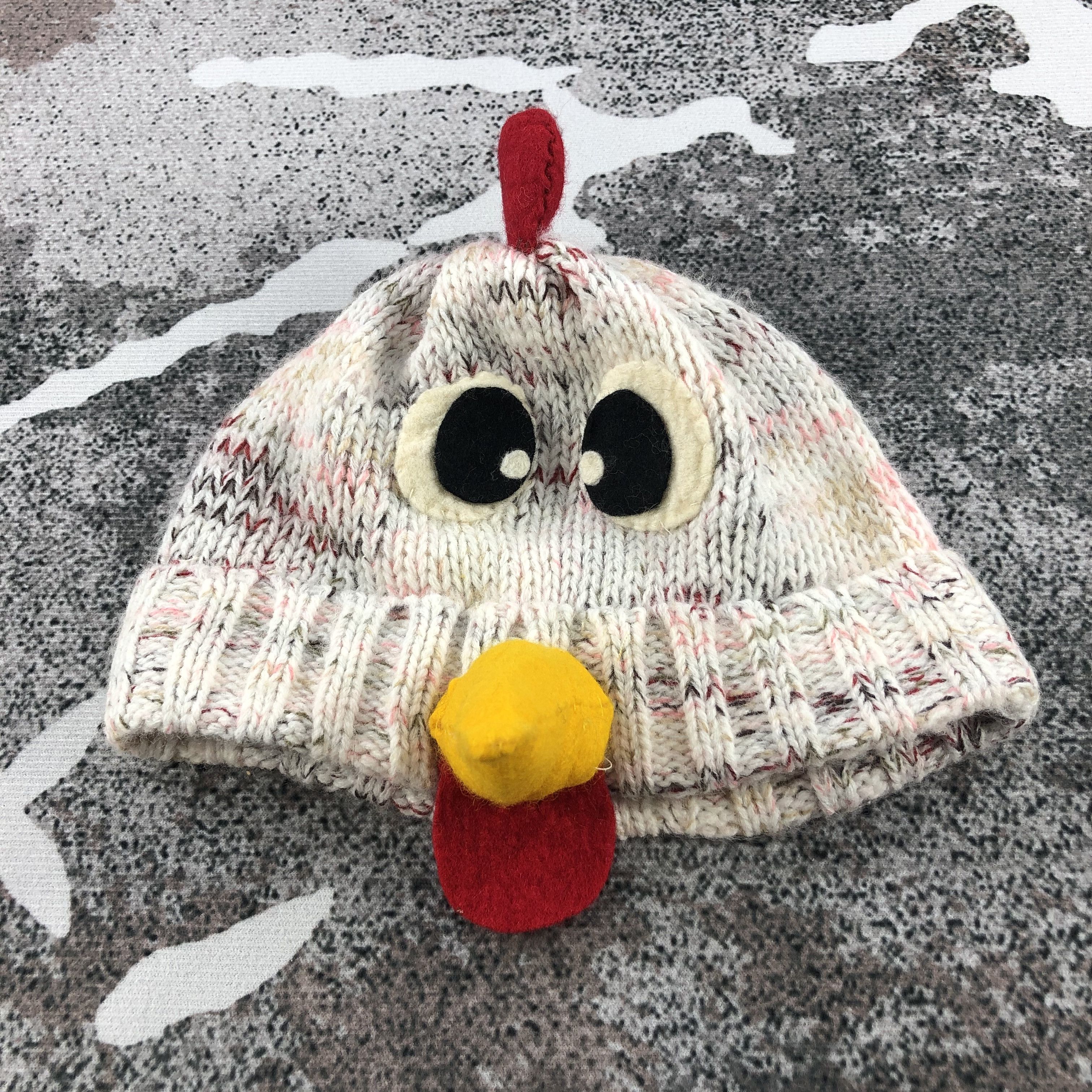 Vintage Chicken Knitwear Beanie Snowcap Snow Hat B11 Size ONE SIZE - 1 Thumbnail