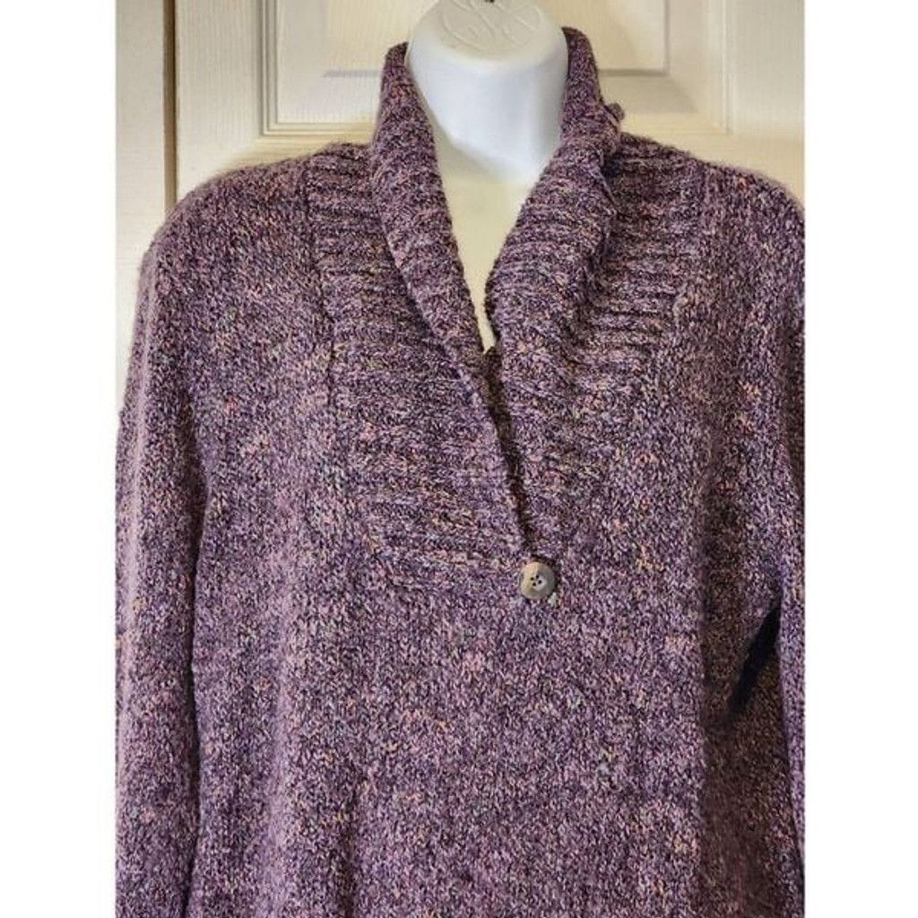 Charter Club Charter Club Purple Sweater Size XL / US 12-14 / IT 48-50 - 2 Thumbnail