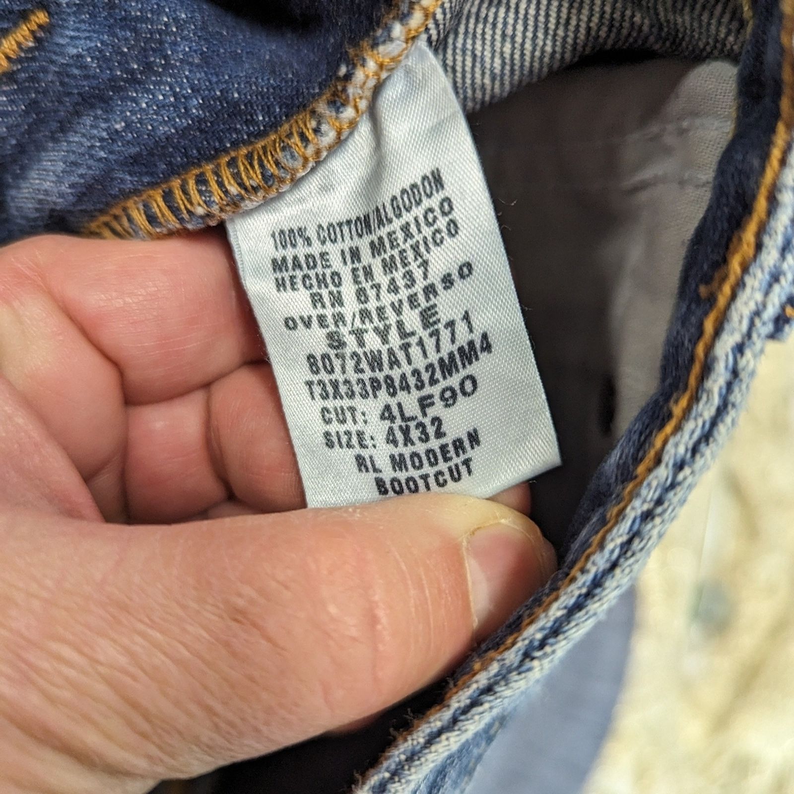 Polo Ralph Lauren Polo Ralph Lauren Boot Cut Low Rise Jeans / 4 x 32 Size 32" / US 10 / IT 46 - 3 Thumbnail
