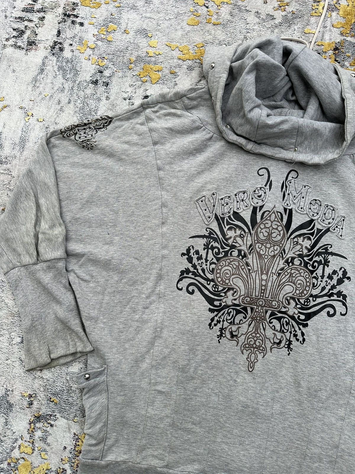 Beauty Beast BIGSIZE BOXY TRIBAL STUDDED ZIPHOODIE IFSIXWASNINE LGB STYLE Size US XXL / EU 58 / 5 - 7 Thumbnail