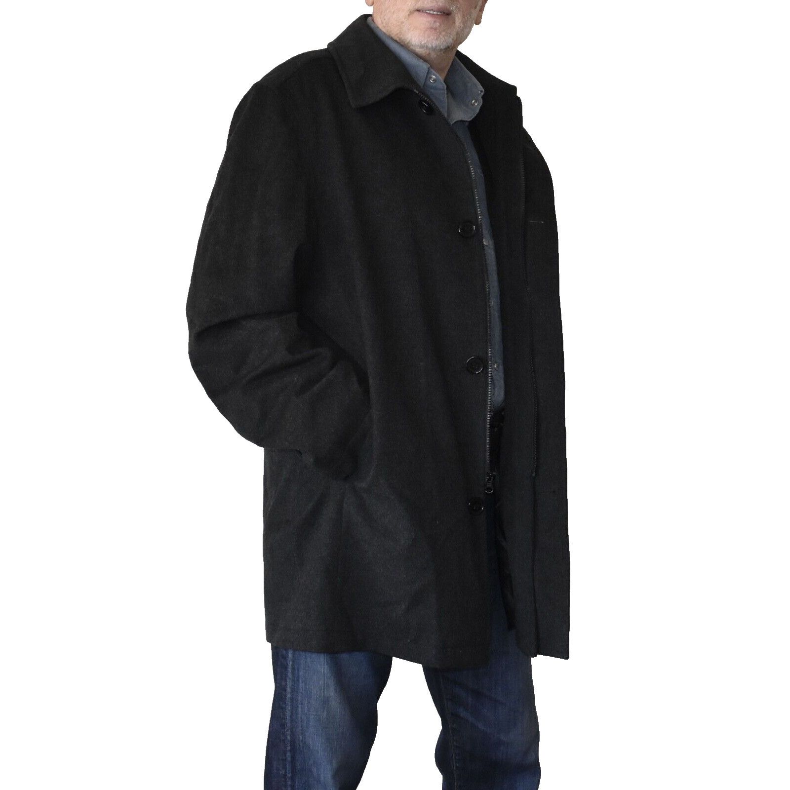 Nordstrom LORO PIANA STORM SYSTEM JACOB SIEGEL NORDSTROM Overcoat 44/L Size US M / EU 48-50 / 2 - 2 Thumbnail
