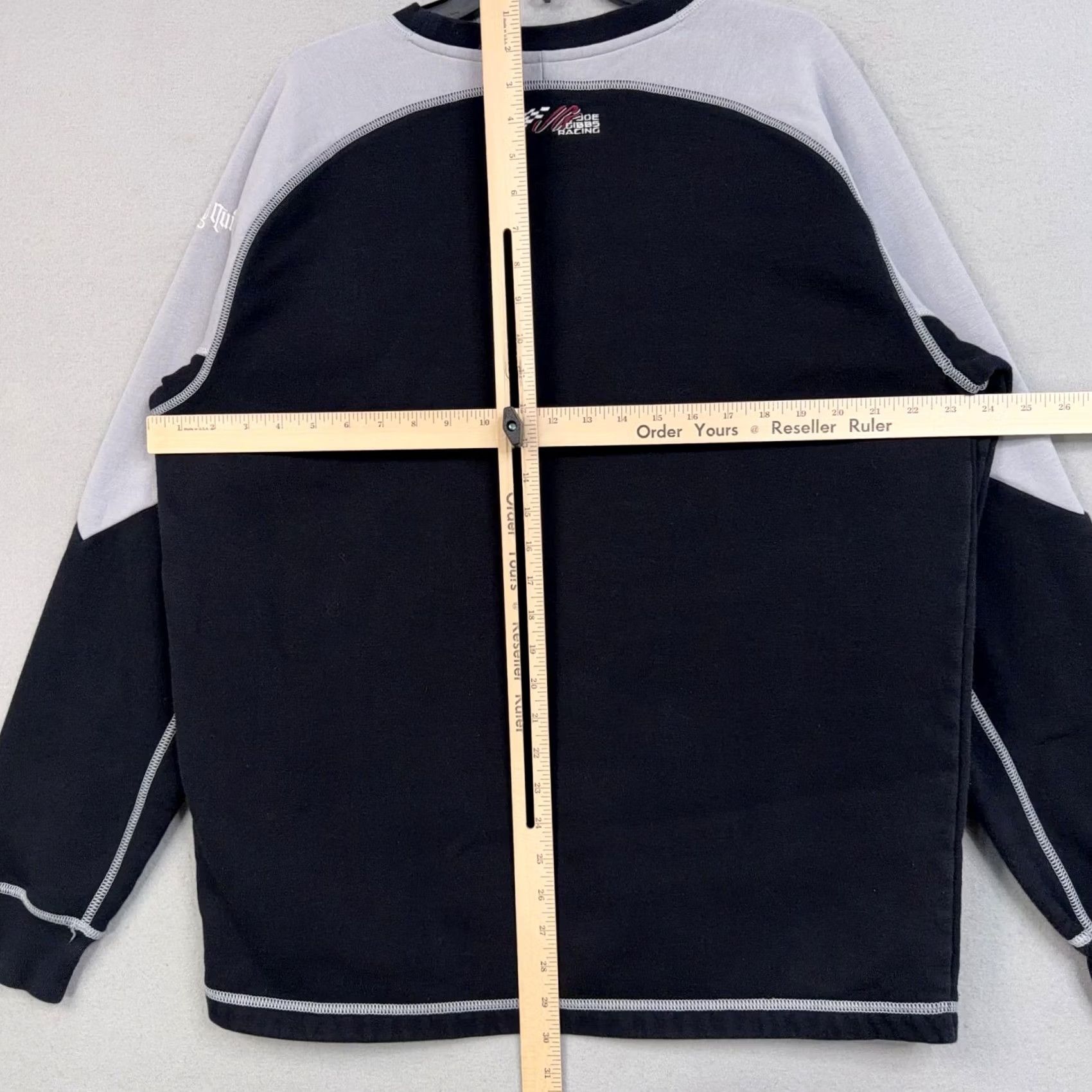 Vintage Wicked Quick Joe Gibbs Racing Sweatshirt Mens Large Black Fleece Pullover Nascar Size US L / EU 52-54 / 3 - 6 Thumbnail