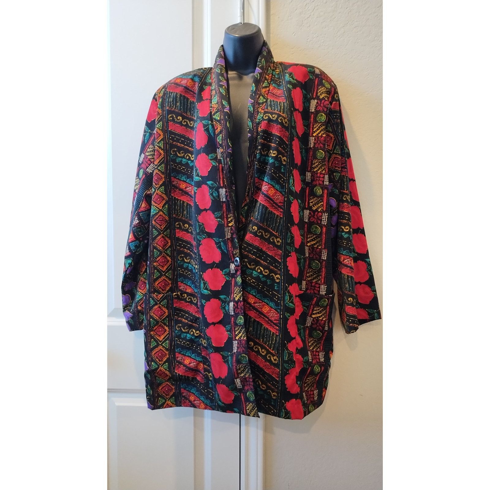 Other Exclusif by W Jacket Multicolor 1-Button Pockets Sz XL Size XL / US 12-14 / IT 48-50 - 1 Thumbnail