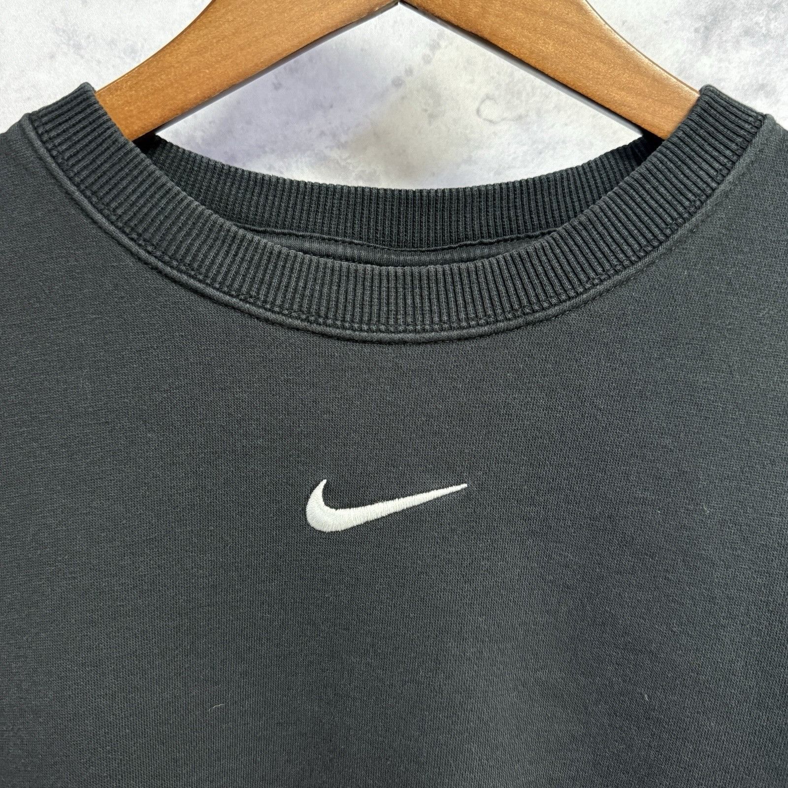 Nike Nike Center Swoosh Sweatshirt Mens Small Black Size US S / EU 44-46 / 1 - 3 Thumbnail