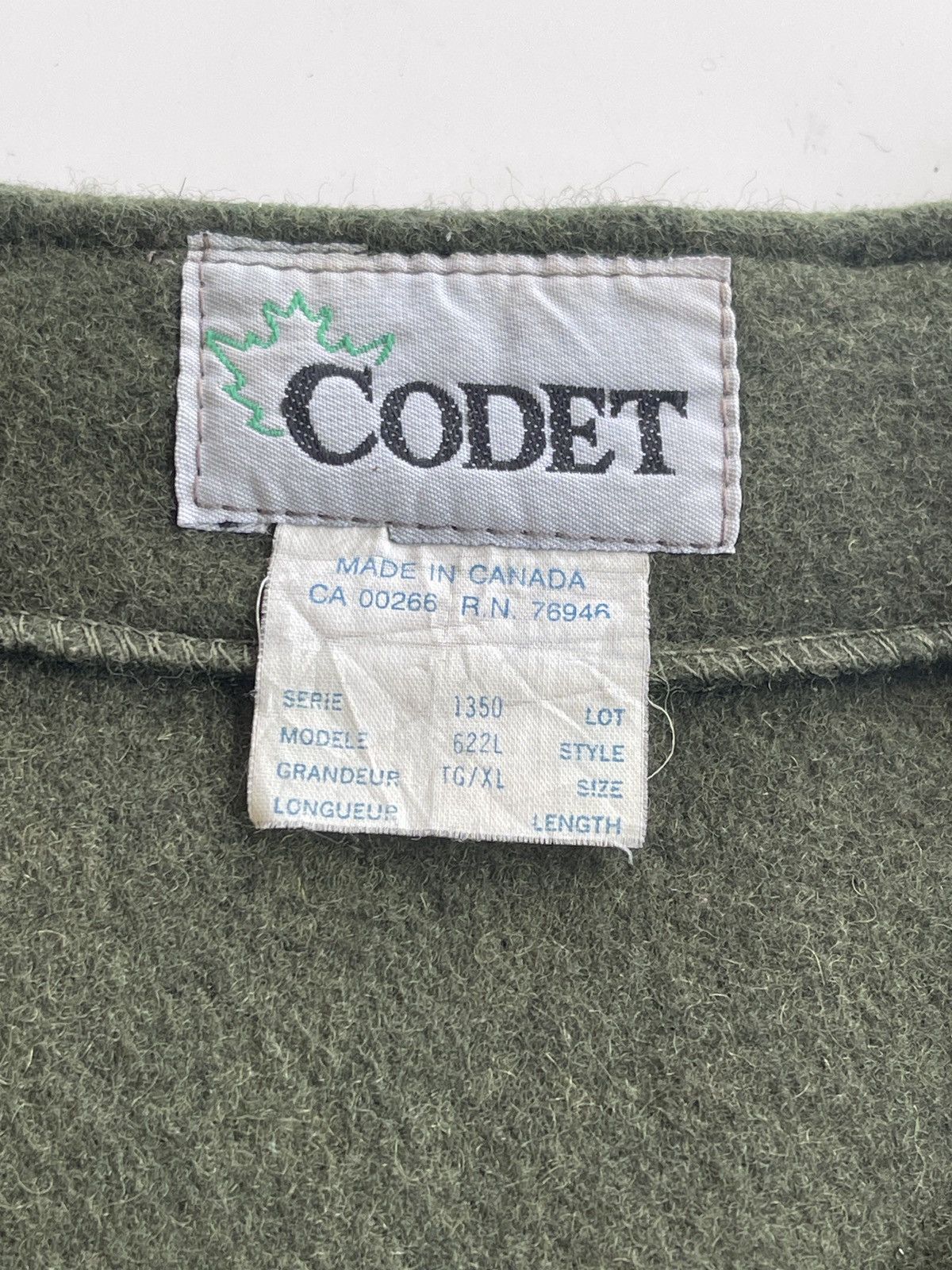 Canada West 80s Codet Mackinaw Wool Vest Jacket Size US L / EU 52-54 / 3 - 4 Thumbnail