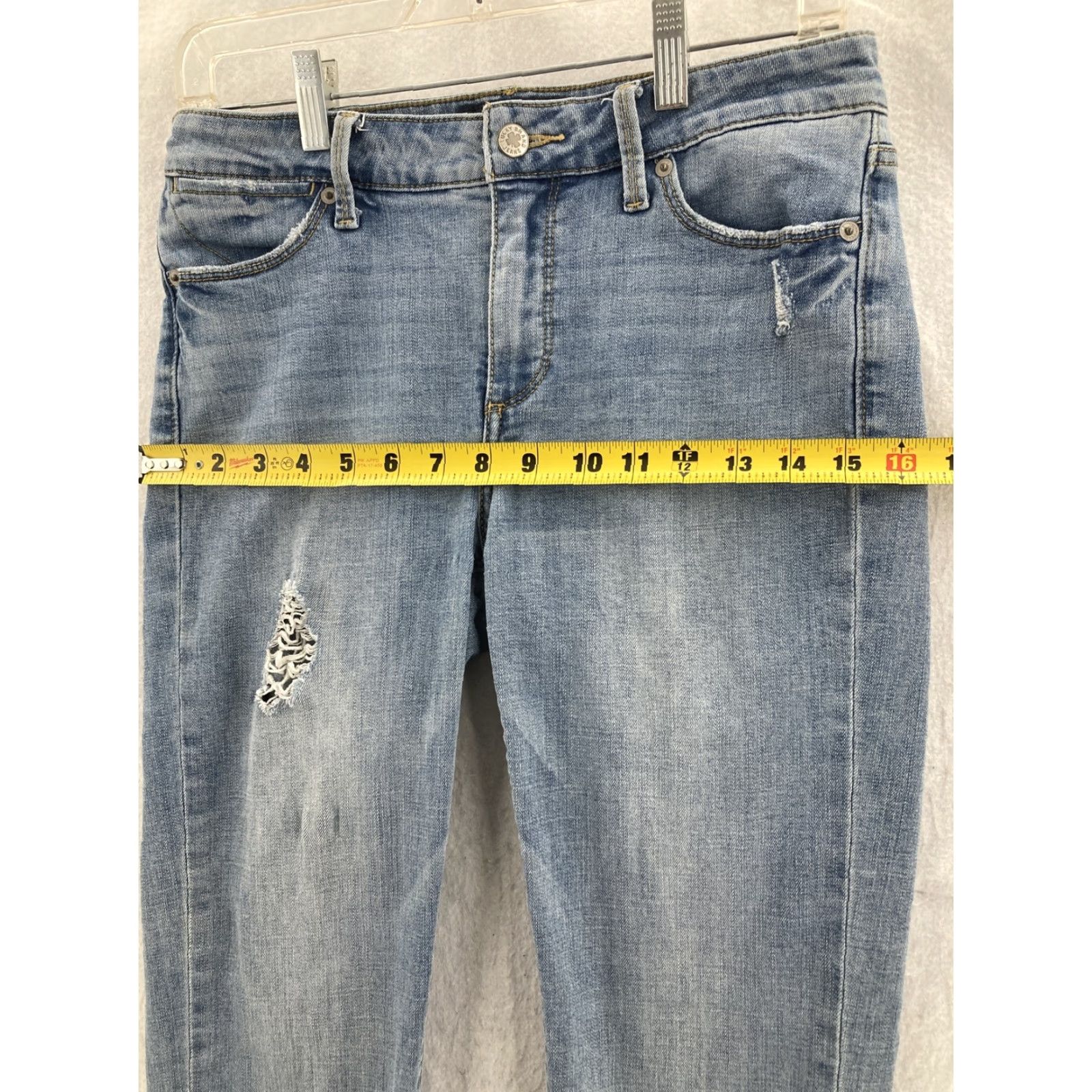 Lucky Brand Lucky Brand Jeans 6 Hayden Crop Womens Jeans Blue Cotton Blend Denim 27 Inseam 28 Waist 6 Regular Cropped 90s Theme Size 28" / US 6 / IT 42 - 4 Thumbnail