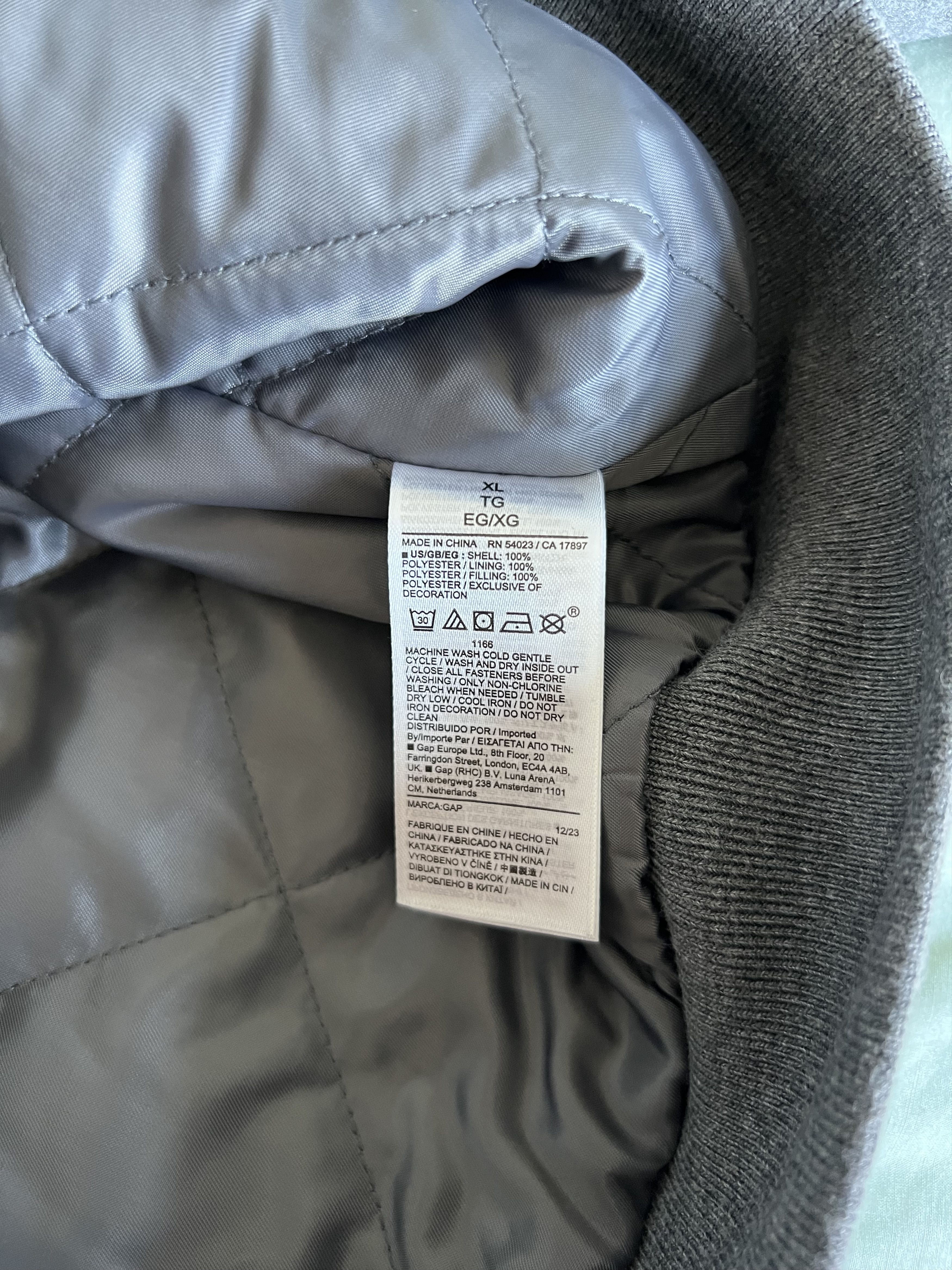 Gap × Palace Gap Palace Varsity Jacket in Grey Size US XL / EU 56 / 4 - 10 Thumbnail