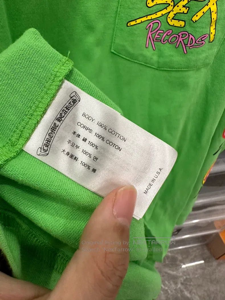 Chrome Hearts CHROME HEARTS Size XL Mattyboy graffiti Apple Green Long Sl Size US XL / EU 56 / 4 - 5 Thumbnail