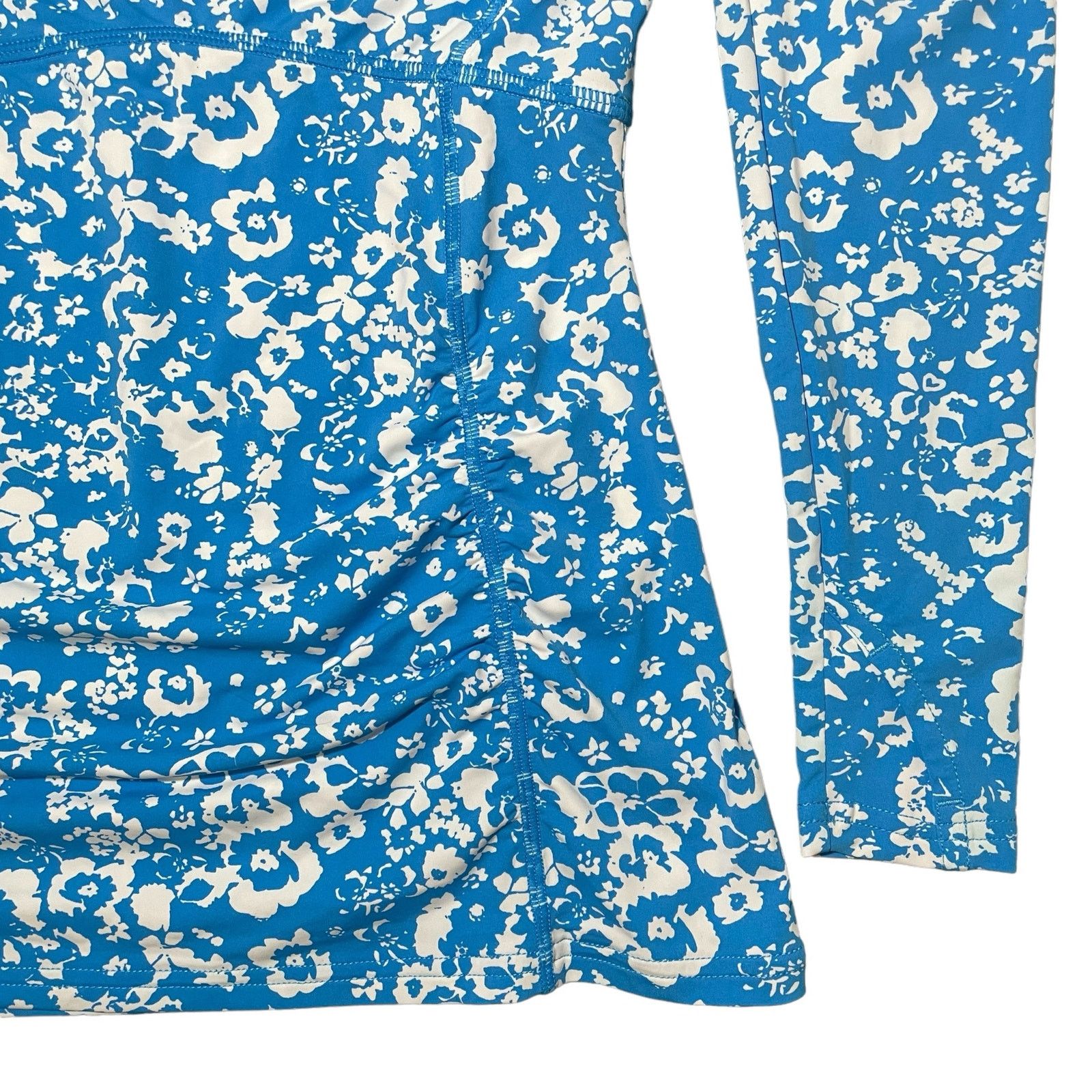 Other Coolibar Wavecrest Ruched Rash Guard Top UV Protection Small Size S / US 4 / IT 40 - 4 Thumbnail