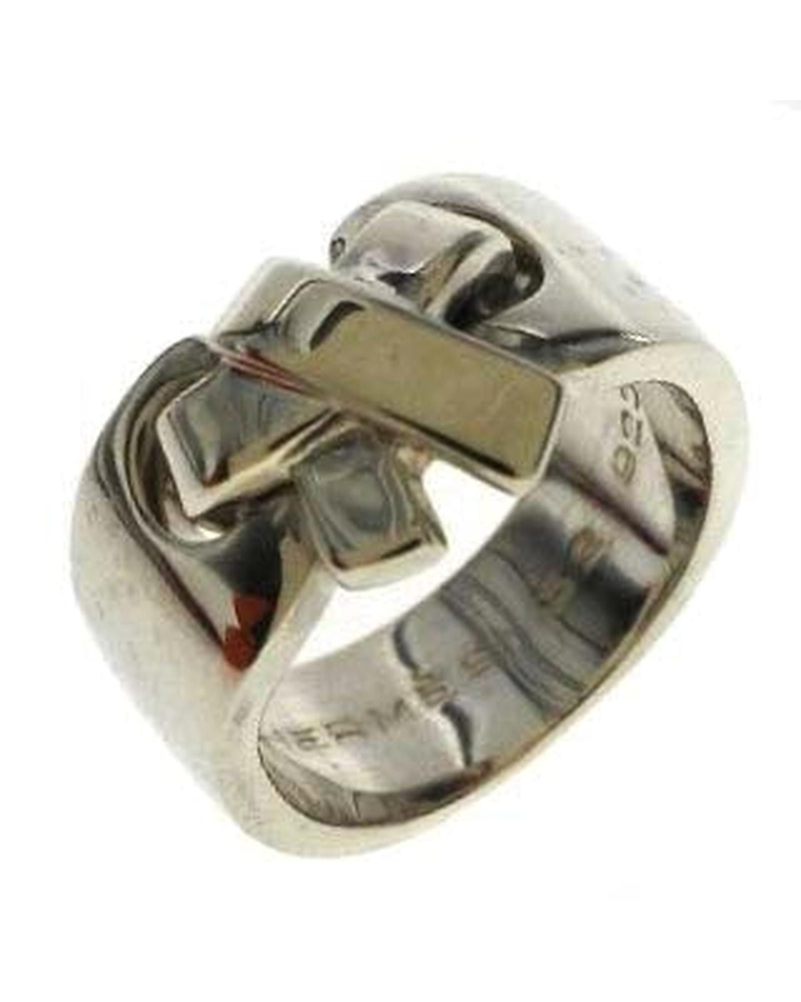 image of Hermes Silver 925 Ring, Women's