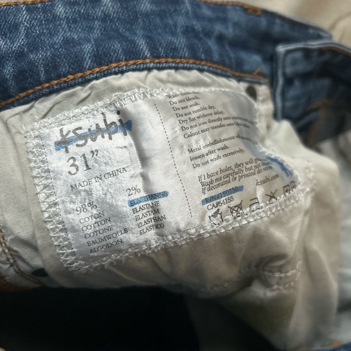 Ksubi Ksubi Van Wrinkle Jeans ‘Sky High Metallic Size US 31 - 6 Thumbnail