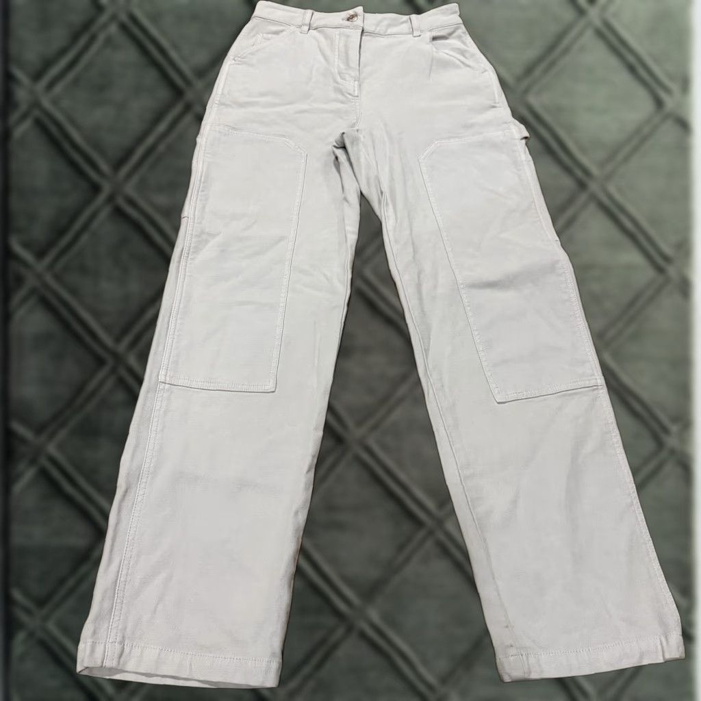 Vintage Wilfred Free Pants Womens 0 Light Grey High Rise Brennan Utility Carpenter Cargo Pockets City Workwear 90s (adapt as applicable) Mens Womens Size 25" / US 0 / IT 36 - 1 Thumbnail