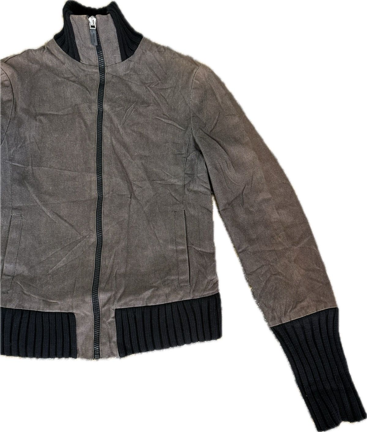 Miu Miu MIU MIU BOMBER STYLE JACKET WITH RIBBED KNIT TRIM Size M / US 6-8 / IT 42-44 - 3 Thumbnail