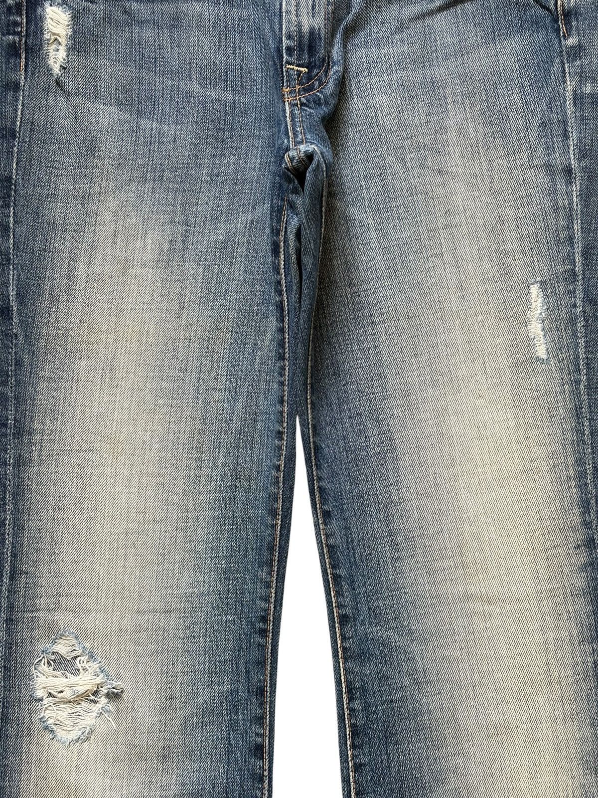 7 For All Mankind Vintage 7 For All Mankind Faded Wash Distress Flare Jeans Size 29" - 3 Thumbnail