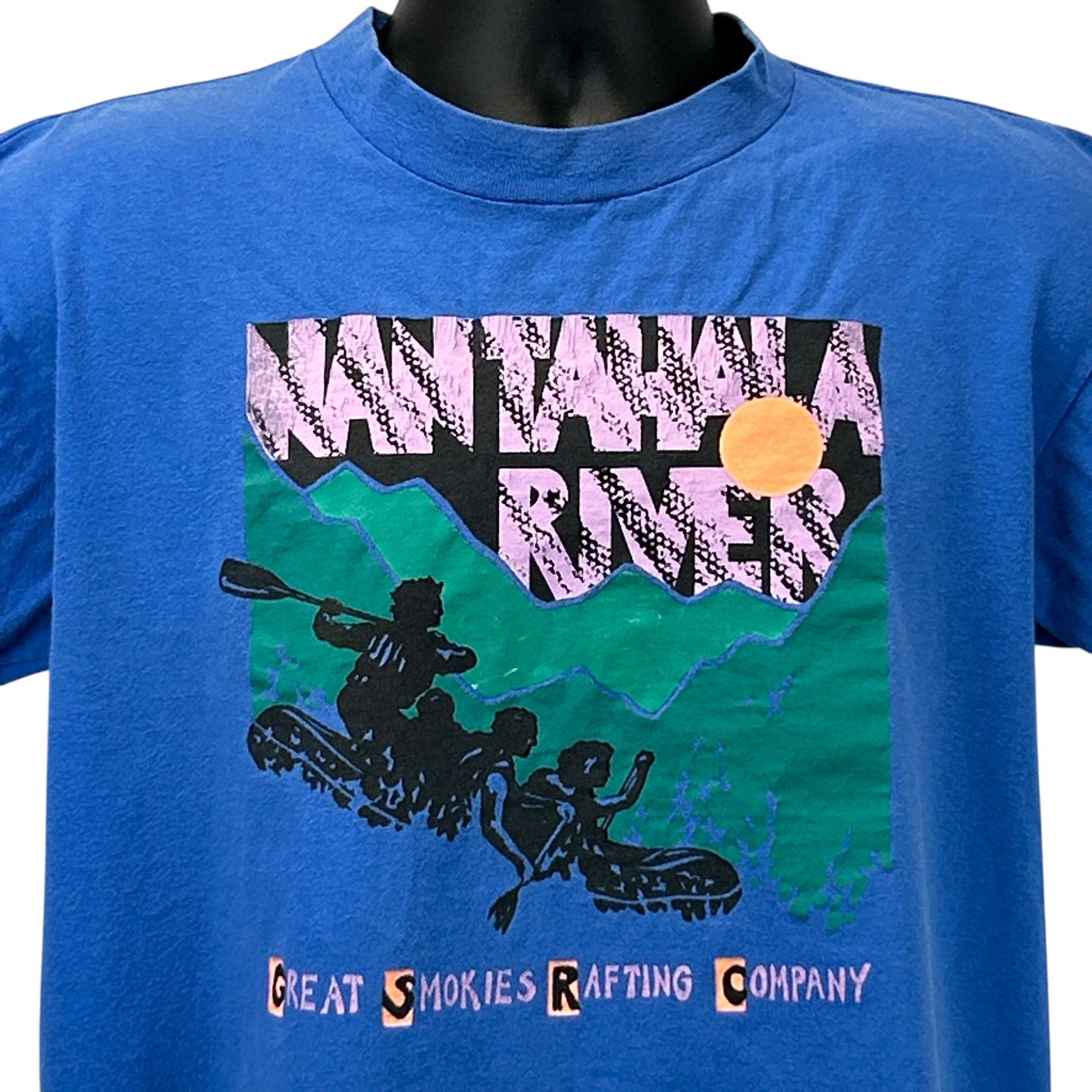 Vintage Vintage Nantahala River Whitewater Rafting T Shirt Mens L Size US L / EU 52-54 / 3 - 1 Thumbnail