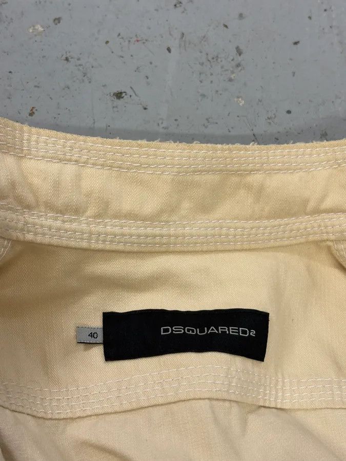 Dsquared2 SS2005 Dsquared2 Cream Cotton Multi-Pocket Cargo Jacket Size US S / EU 44-46 / 1 - 7 Thumbnail