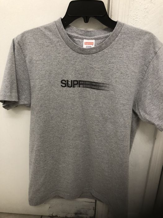 Supreme motion best sale logo tee grey