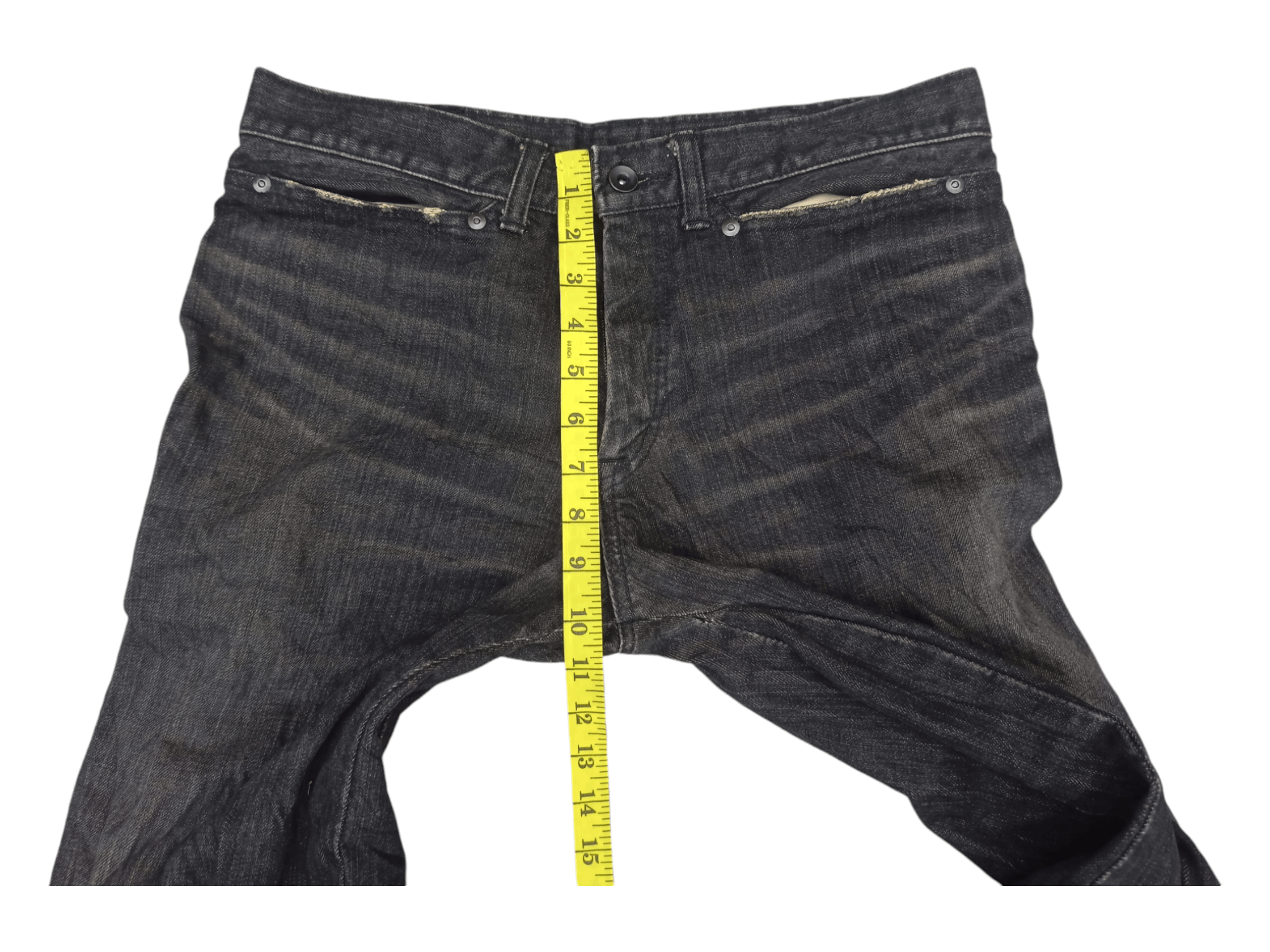 Japanese Brand Japanese Black Denim Lace Up Zipper Flared Jeans Size US 31 - 18 Thumbnail