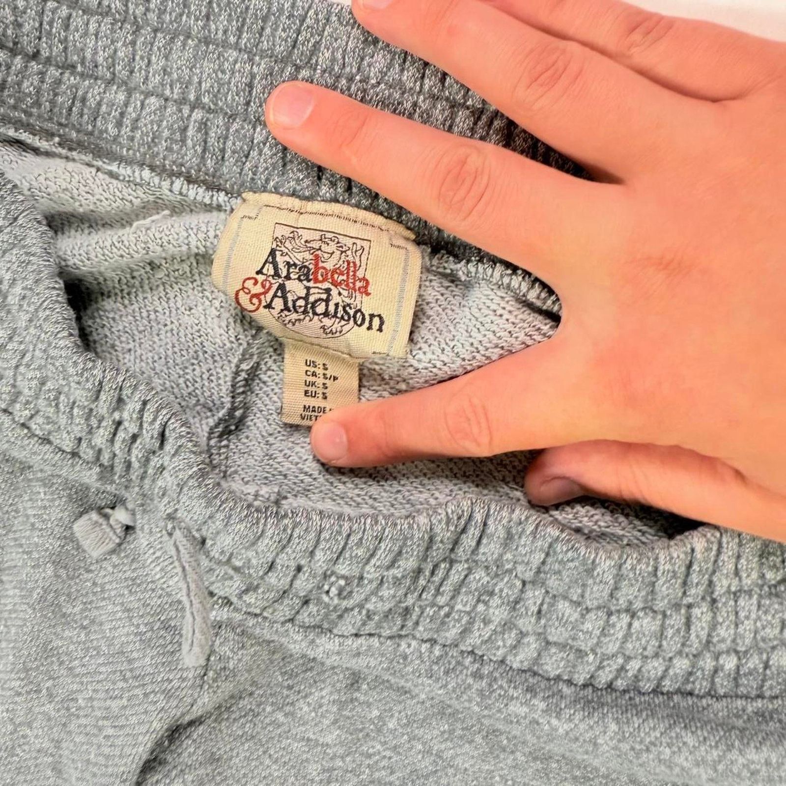&Daughter Arabella & Addison Grey Jogger Sweatpants drawstring waist Size 30" / US 8 / IT 44 - 2 Thumbnail
