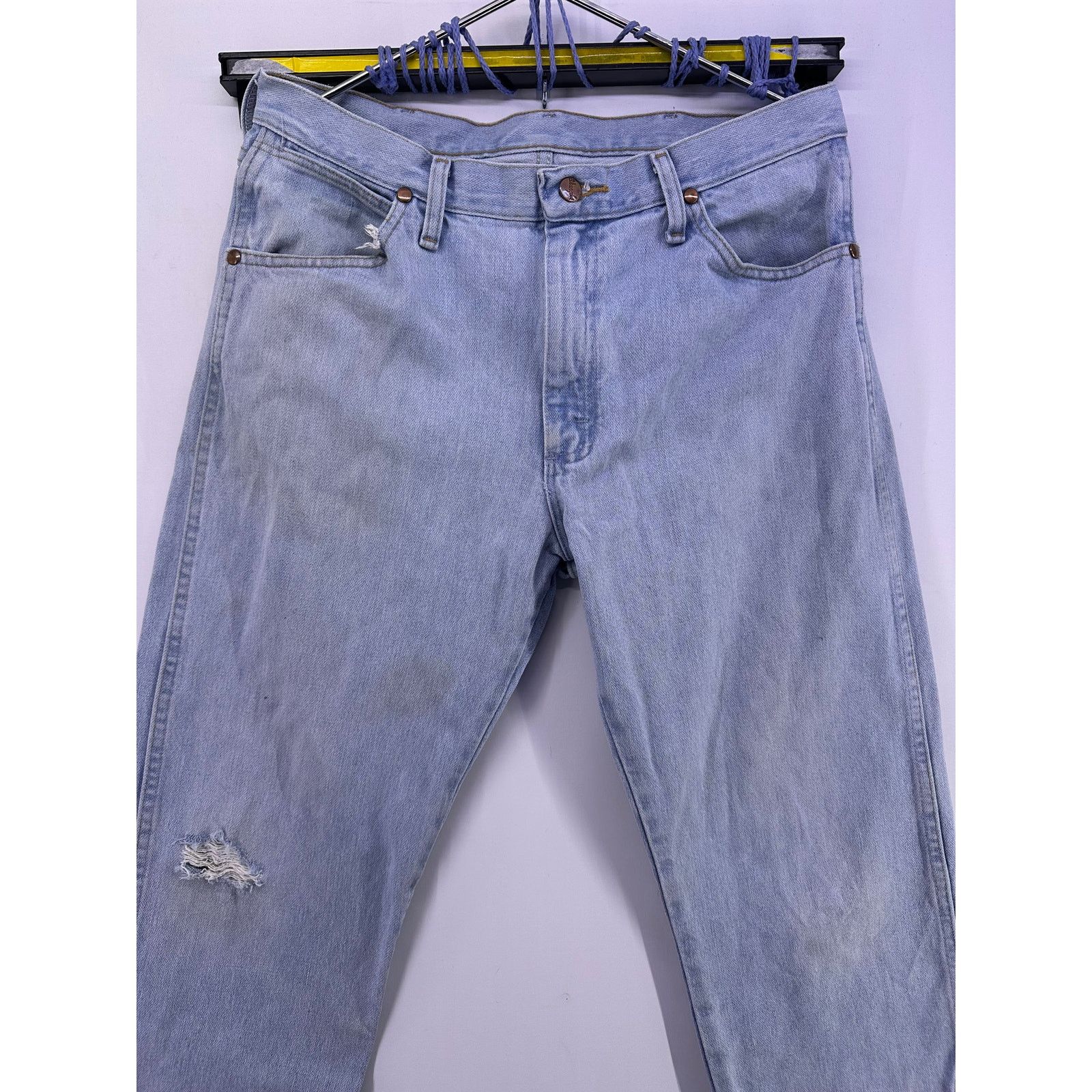 Wrangler Vintage Wrangler Demin Jeans Copper Pockets Size 32W30L Size US 32 / EU 48 - 4 Thumbnail
