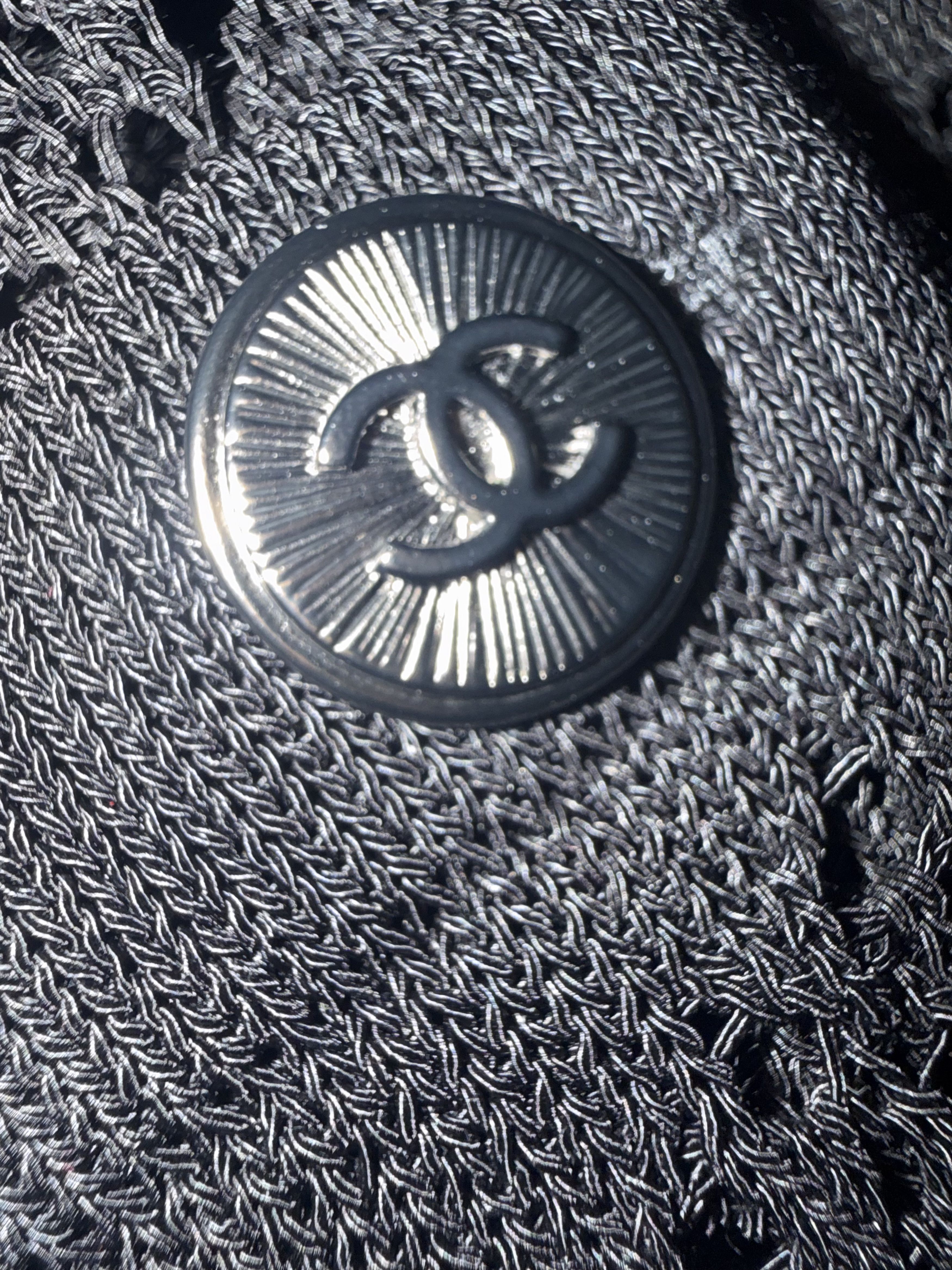 Chanel CHANEL Crochet Knit Jacket – FR 48 – Black – SS15 Size L / US 10 / IT 46 - 4 Thumbnail
