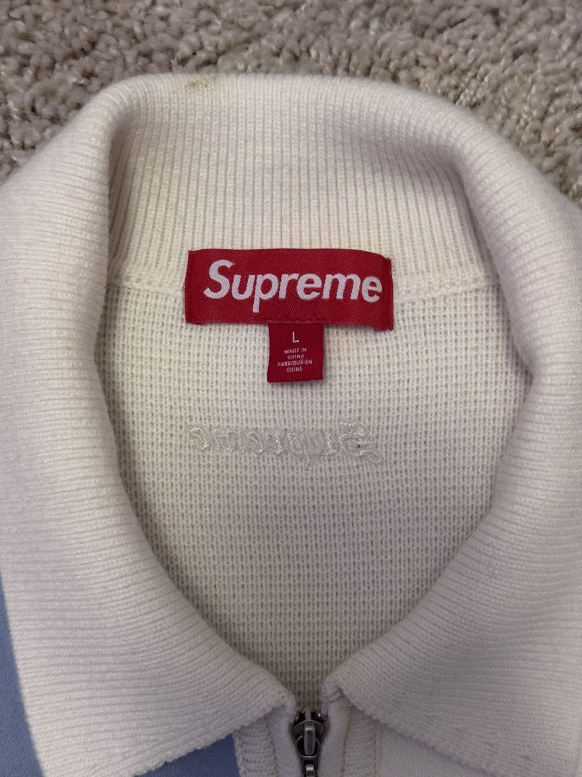 Supreme Supreme Studded Suede Zip Up Cardigan F/W '25 Size US L / EU 52-54 / 3 - 3 Thumbnail