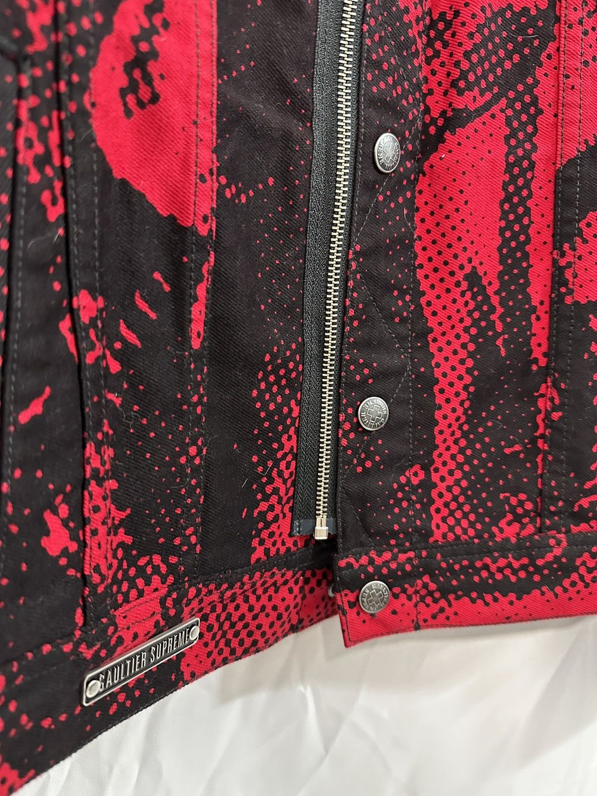 Jean Paul Gaultier × Supreme Supreme x Jean Paul Gualtier RACISM Denim Jacket Size US XL / EU 56 / 4 - 5 Thumbnail