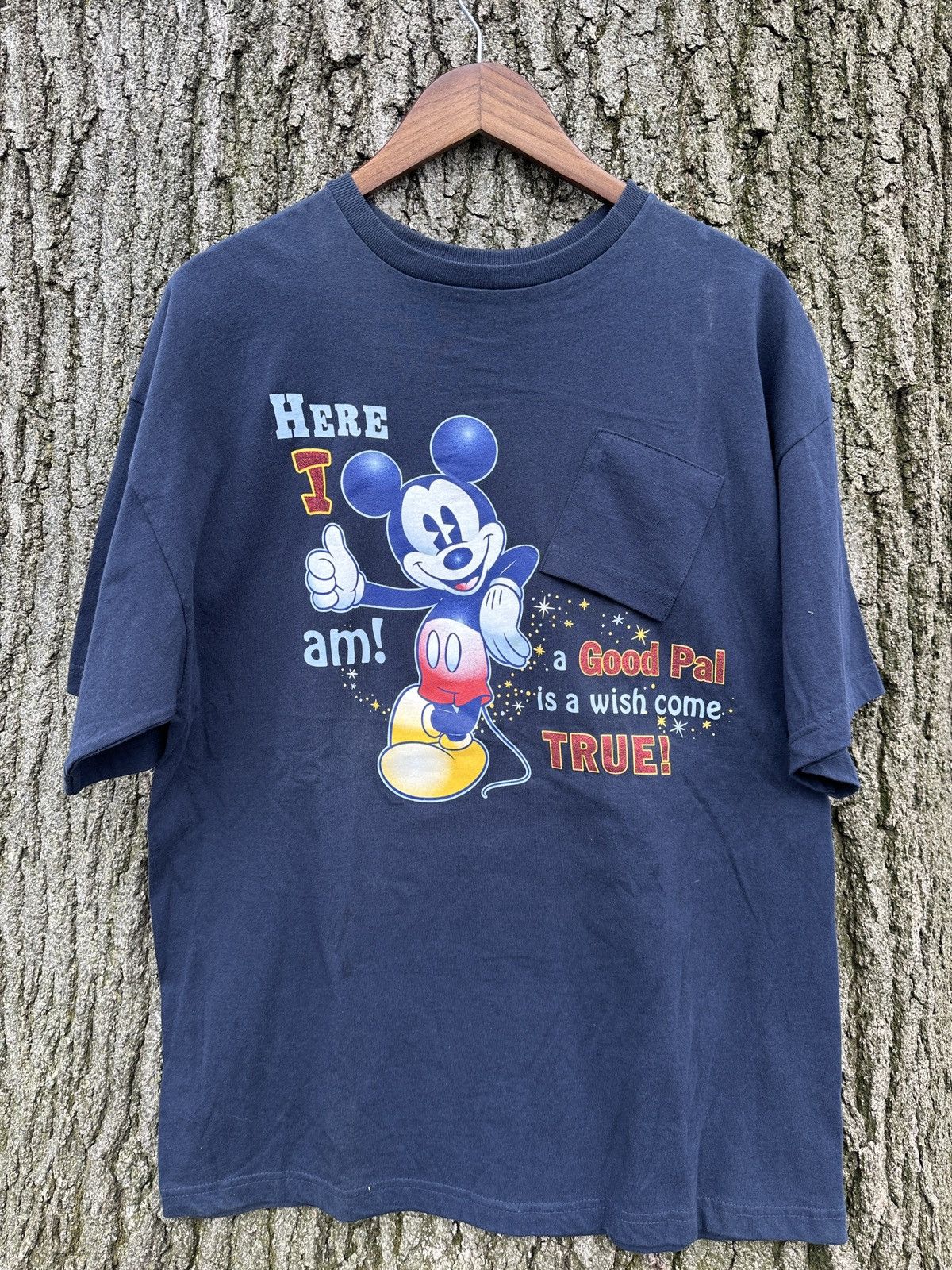 Disney × Mickey Mouse × Vintage Vintage Disney Mickey Mouse Pocket T Shirt Size US XL / EU 56 / 4 - 1 Thumbnail