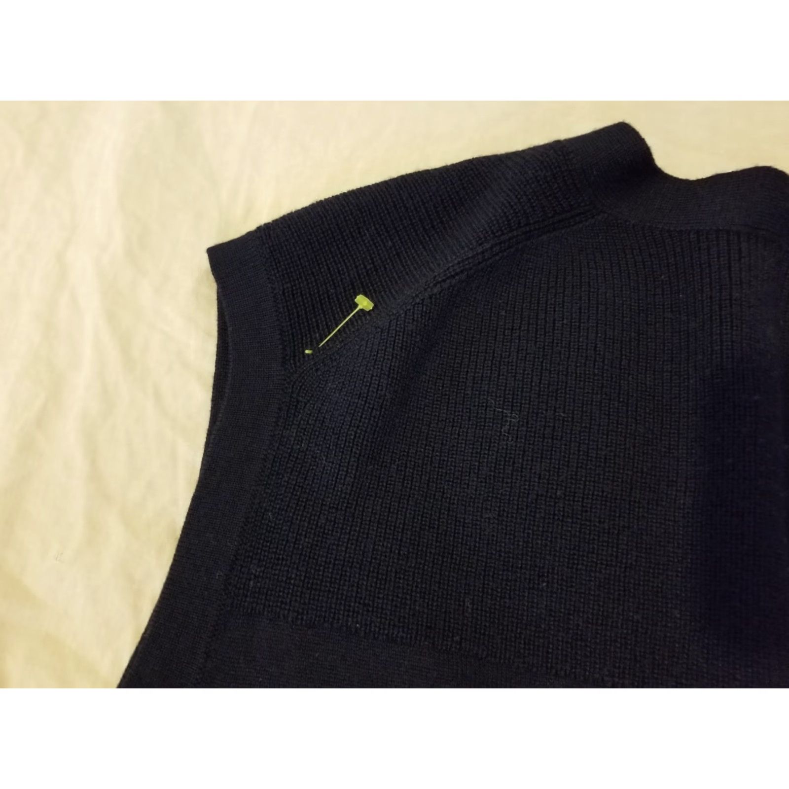 Faconnable Façonnable Vest Mens 2XL Black Wool Size US XXL / EU 58 / 5 - 6 Thumbnail