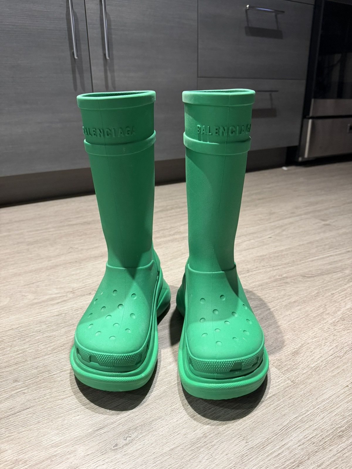 Balenciaga Balenciaga Croc Boots Size US 5 / IT 35 - 1 Thumbnail
