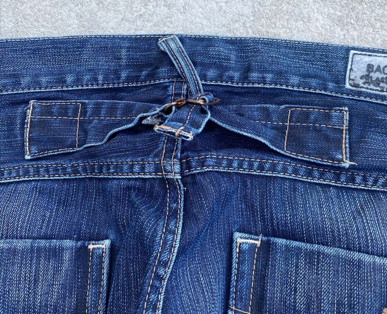 If Six Was Nine Vintage Back Number Black Label Distressed Denim Size US 32 / EU 48 - 12 Thumbnail