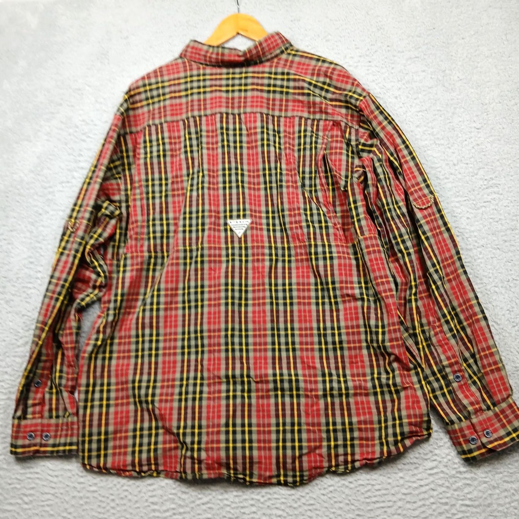 Vintage Columbia PHG Shirt Mens Large Red Plaid Long Sleeve Button-Up Performance Hunting Gear Size US L / EU 52-54 / 3 - 2 Thumbnail
