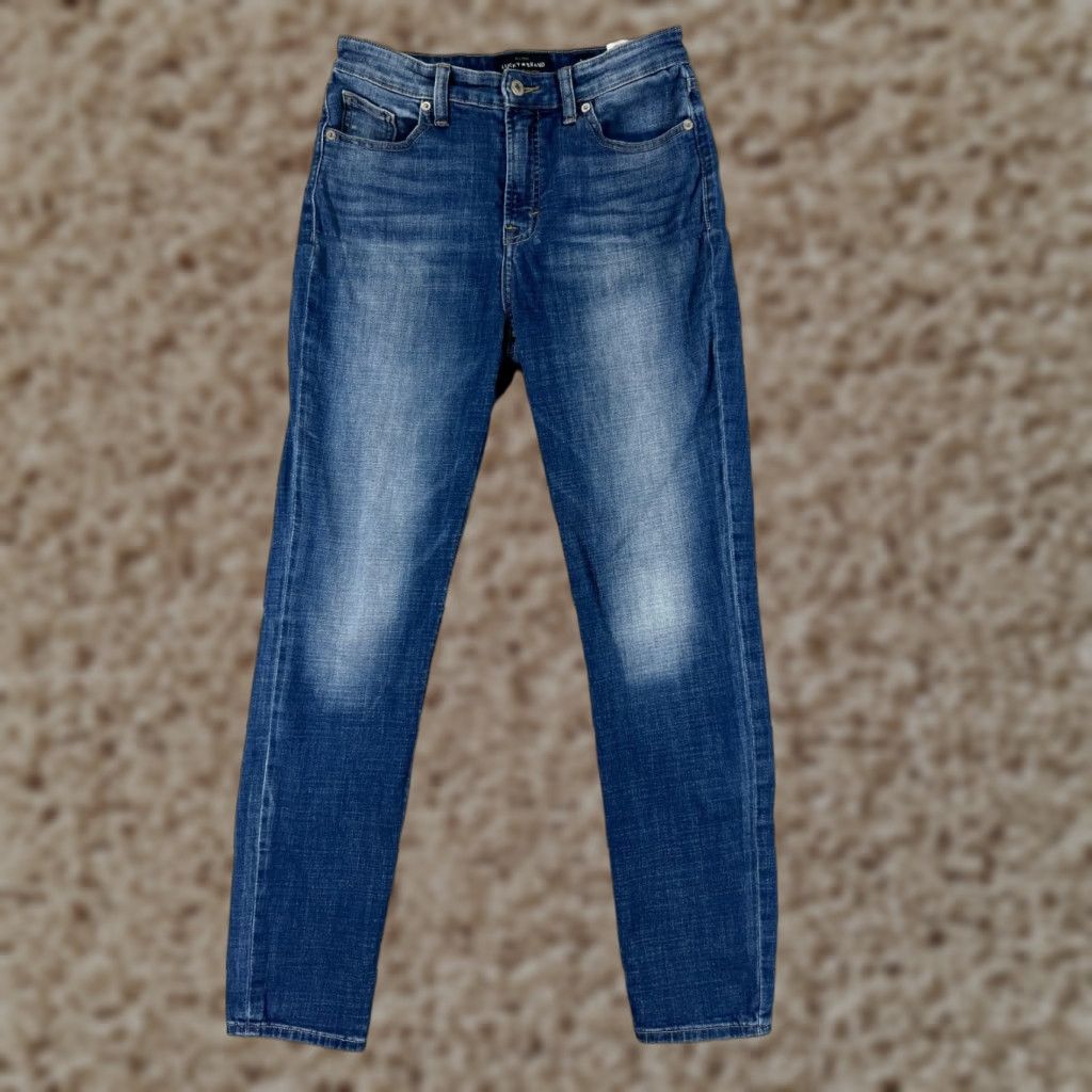 Lucky Brand Lucky Brand Jeans Women 6 Blue Denim Bridgette Skinny Cotton Blend Stretch Crop 5-Pocket USA Modern Classic Vintage No Size 28" / US 6 / IT 42 - 1 Thumbnail