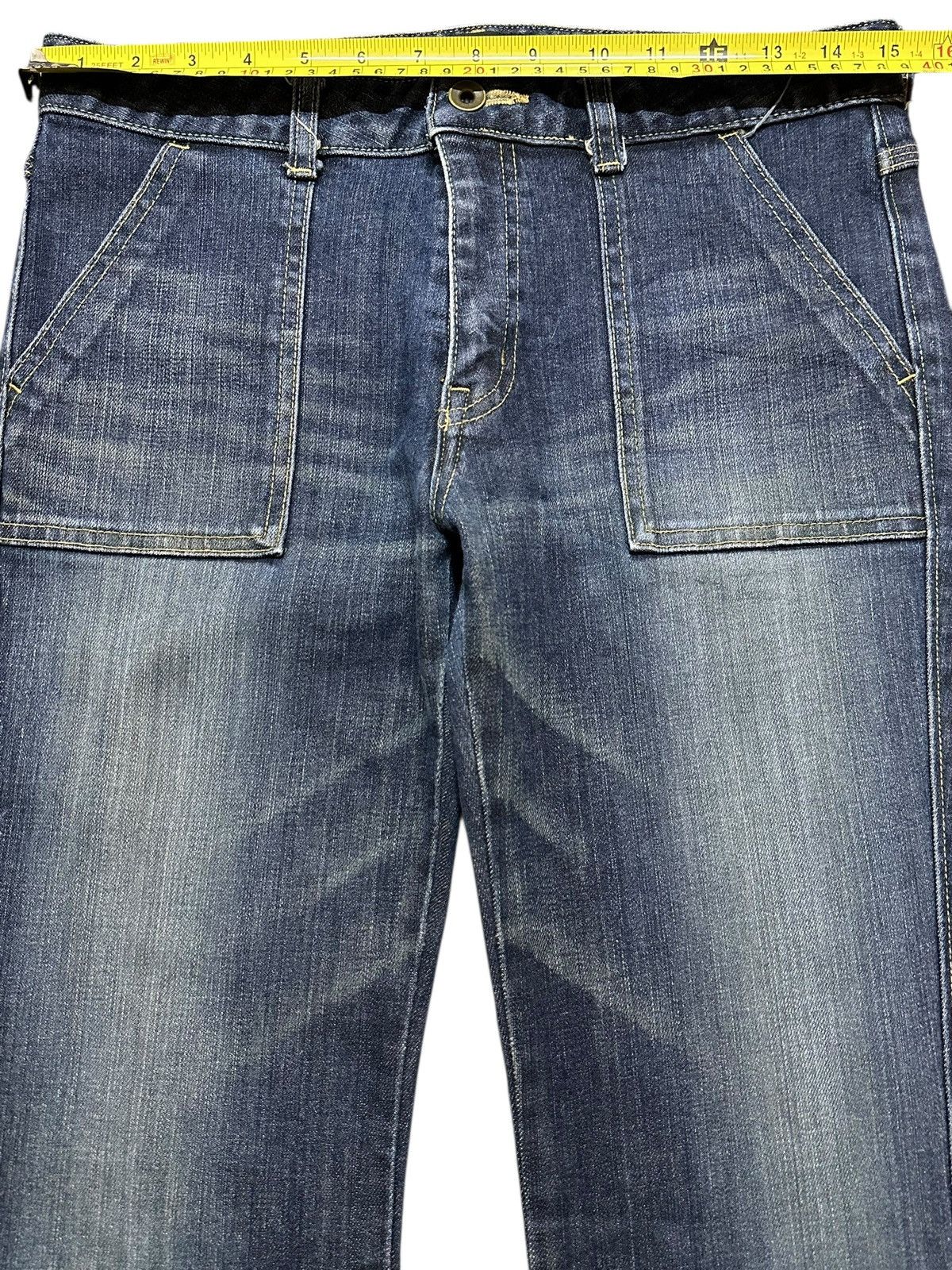Hysteric Glamour Vintage Japanese Brand Faded Wash Style Flare Jeans Size US 30 / EU 46 - 11 Thumbnail